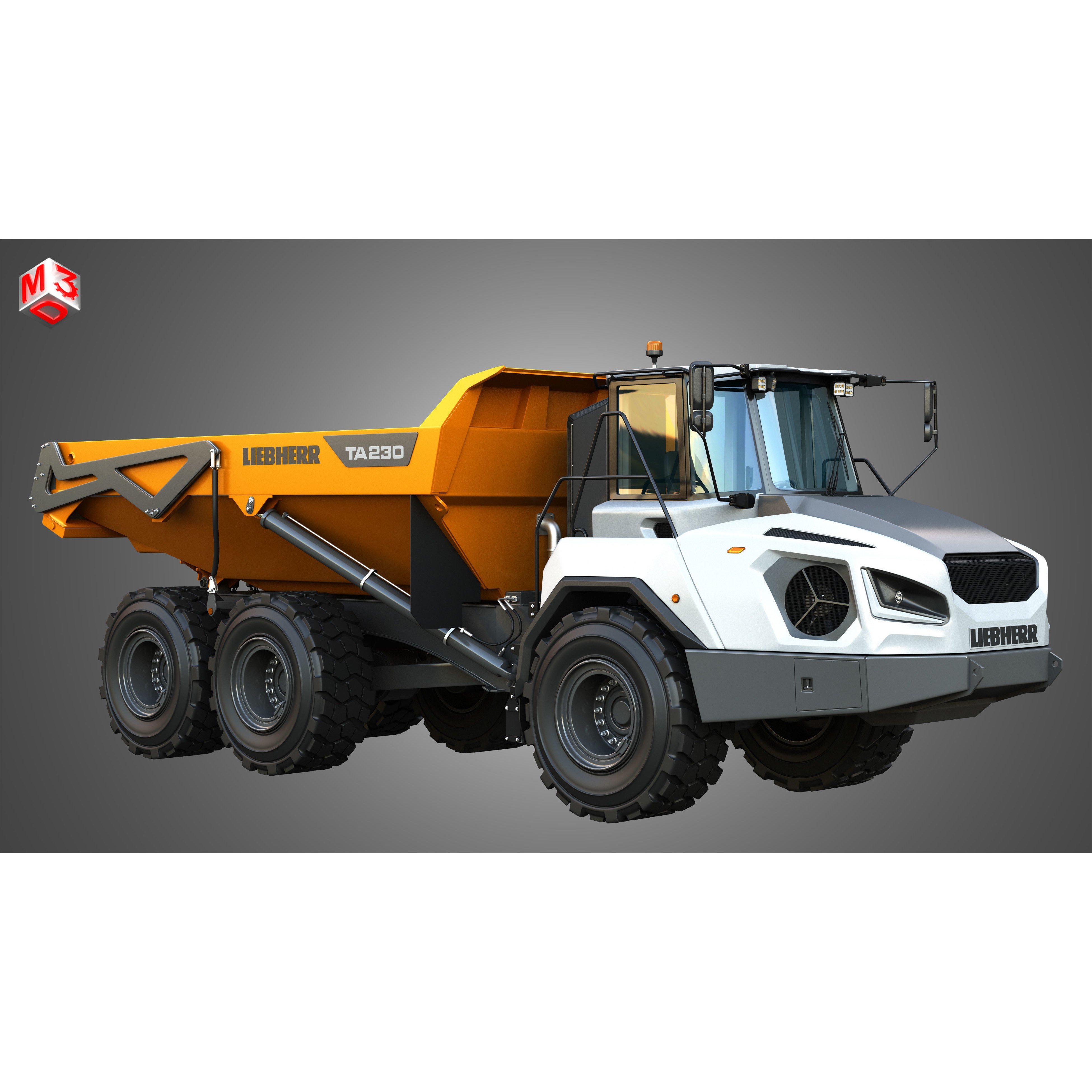 Liebherr TA230 Litronic - Game-Ready 3D Model - View 4