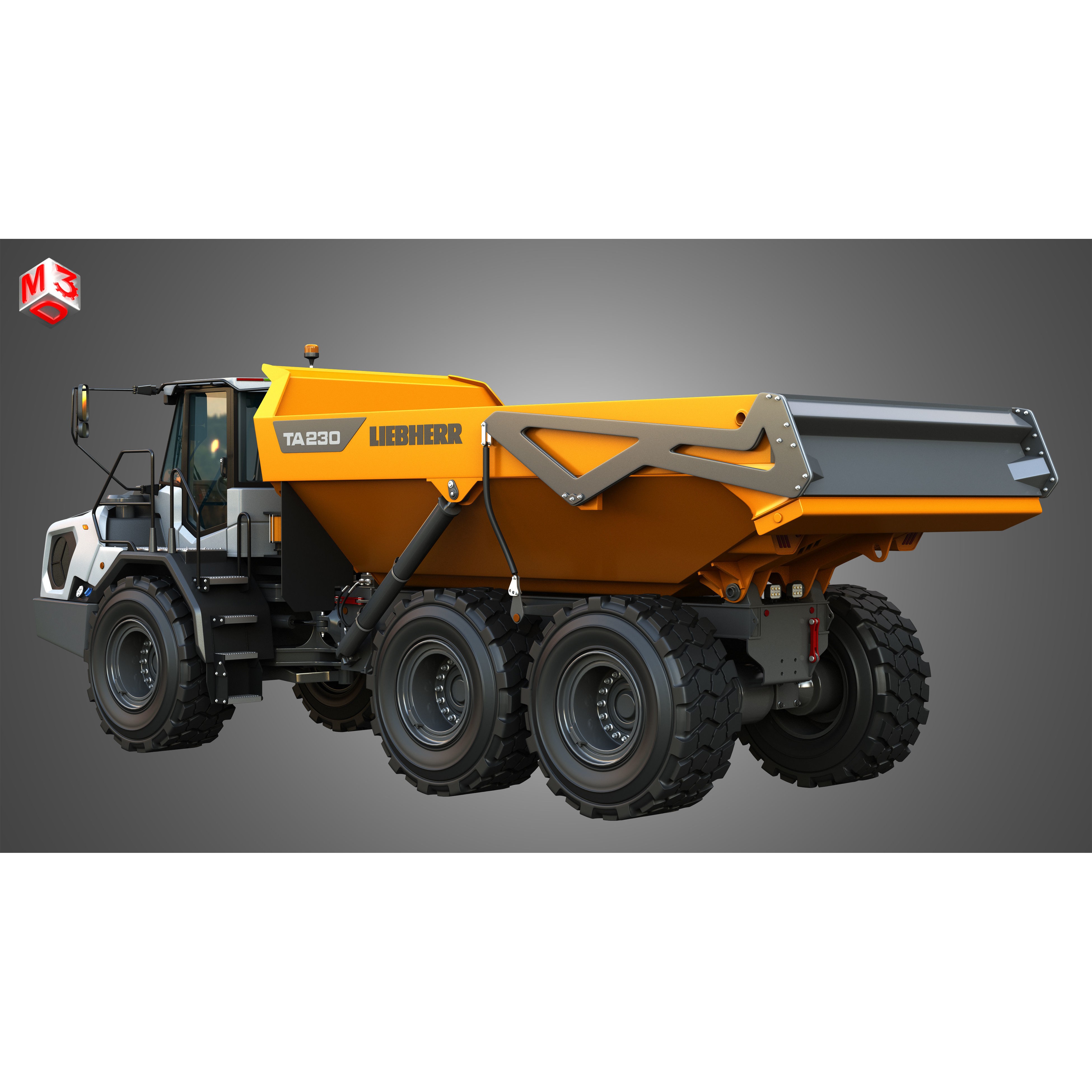 Liebherr TA230 Litronic - Game-Ready 3D Model - View 5