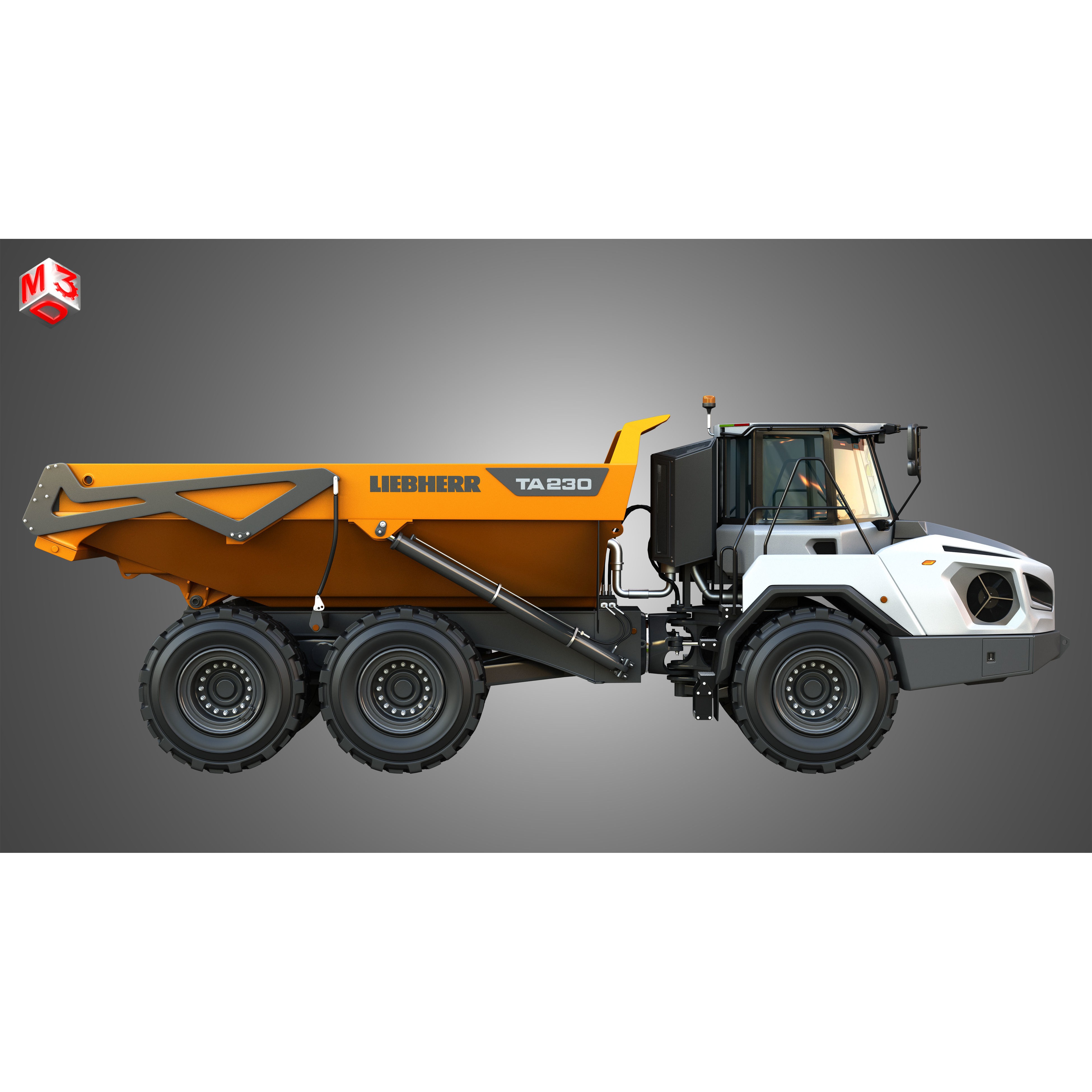 Liebherr TA230 Litronic - Game-Ready 3D Model - View 7