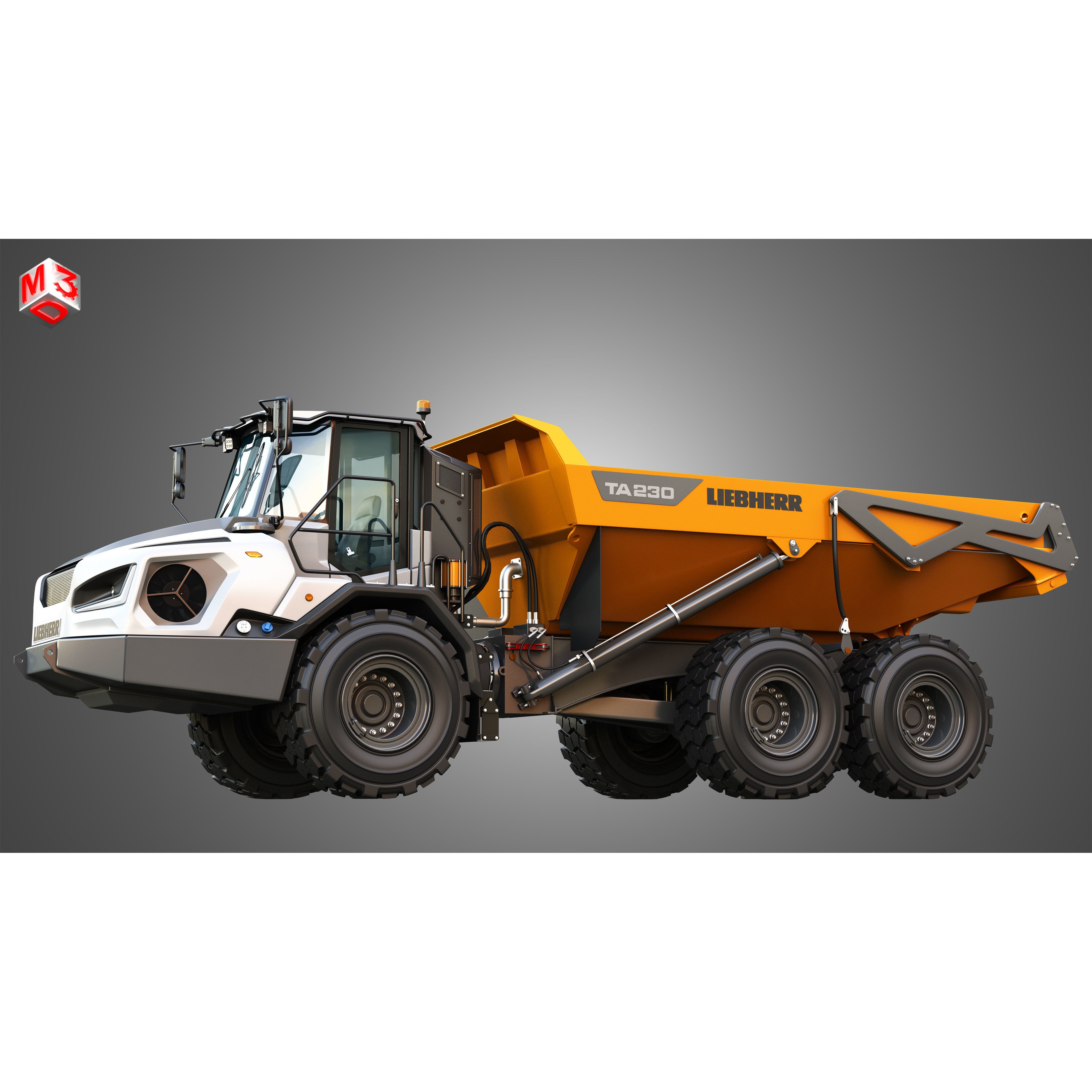Liebherr TA230 Litronic - Game-Ready 3D Model - View 8
