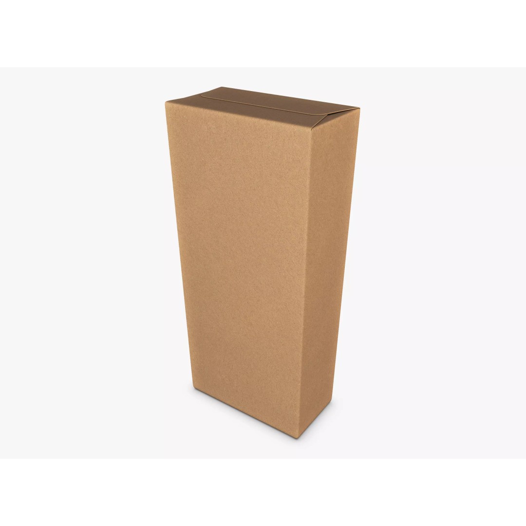 Cardboard Trapezoid Box M 3D Model – PBR Textures, Game-Ready Formats - View 2
