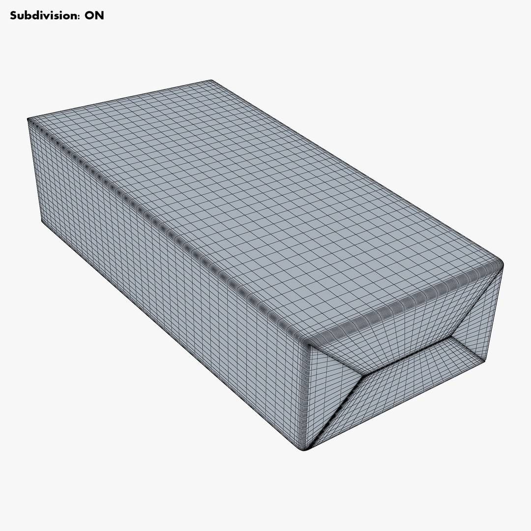 Cardboard Trapezoid Box M 3D Model – PBR Textures, Game-Ready Formats - View 20