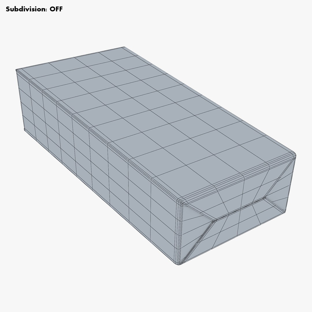 Cardboard Trapezoid Box M 3D Model – PBR Textures, Game-Ready Formats - View 21