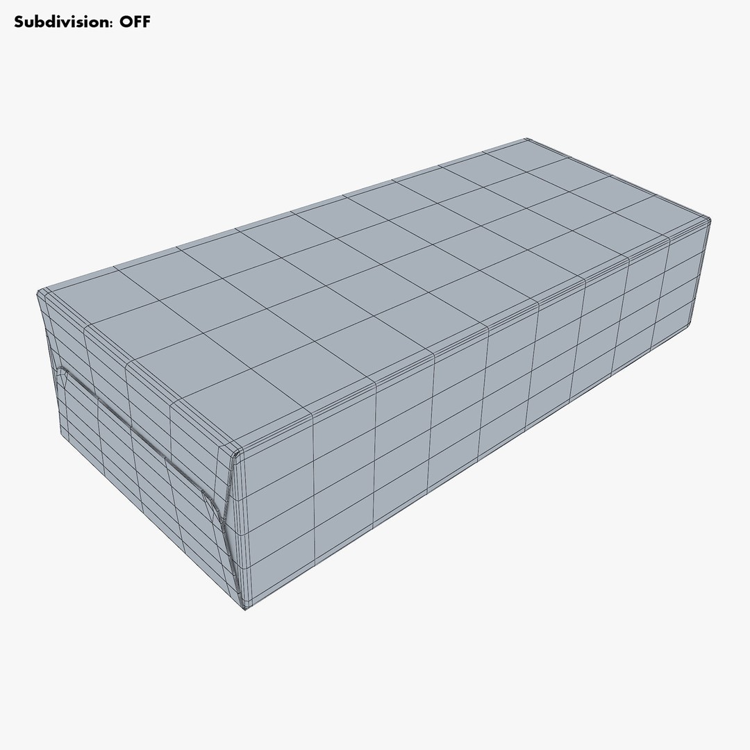 Cardboard Trapezoid Box M 3D Model – PBR Textures, Game-Ready Formats - View 23
