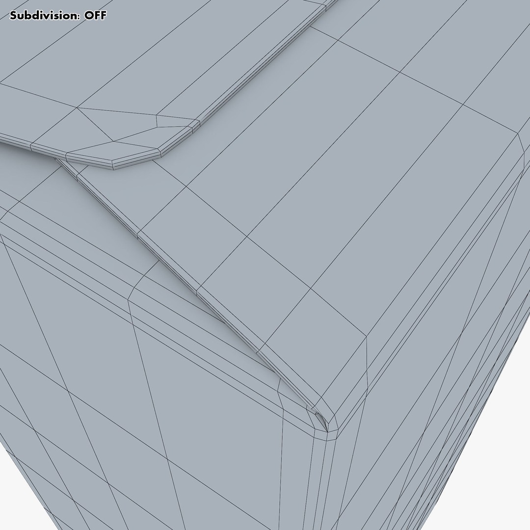Cardboard Trapezoid Box M 3D Model – PBR Textures, Game-Ready Formats - View 25