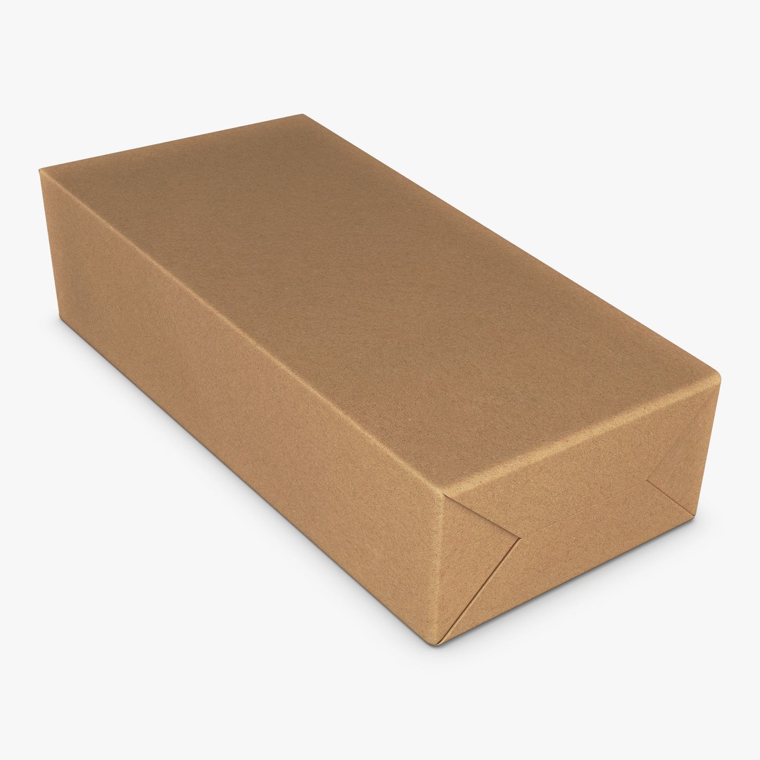 Cardboard Trapezoid Box M 3D Model – PBR Textures, Game-Ready Formats - View 7