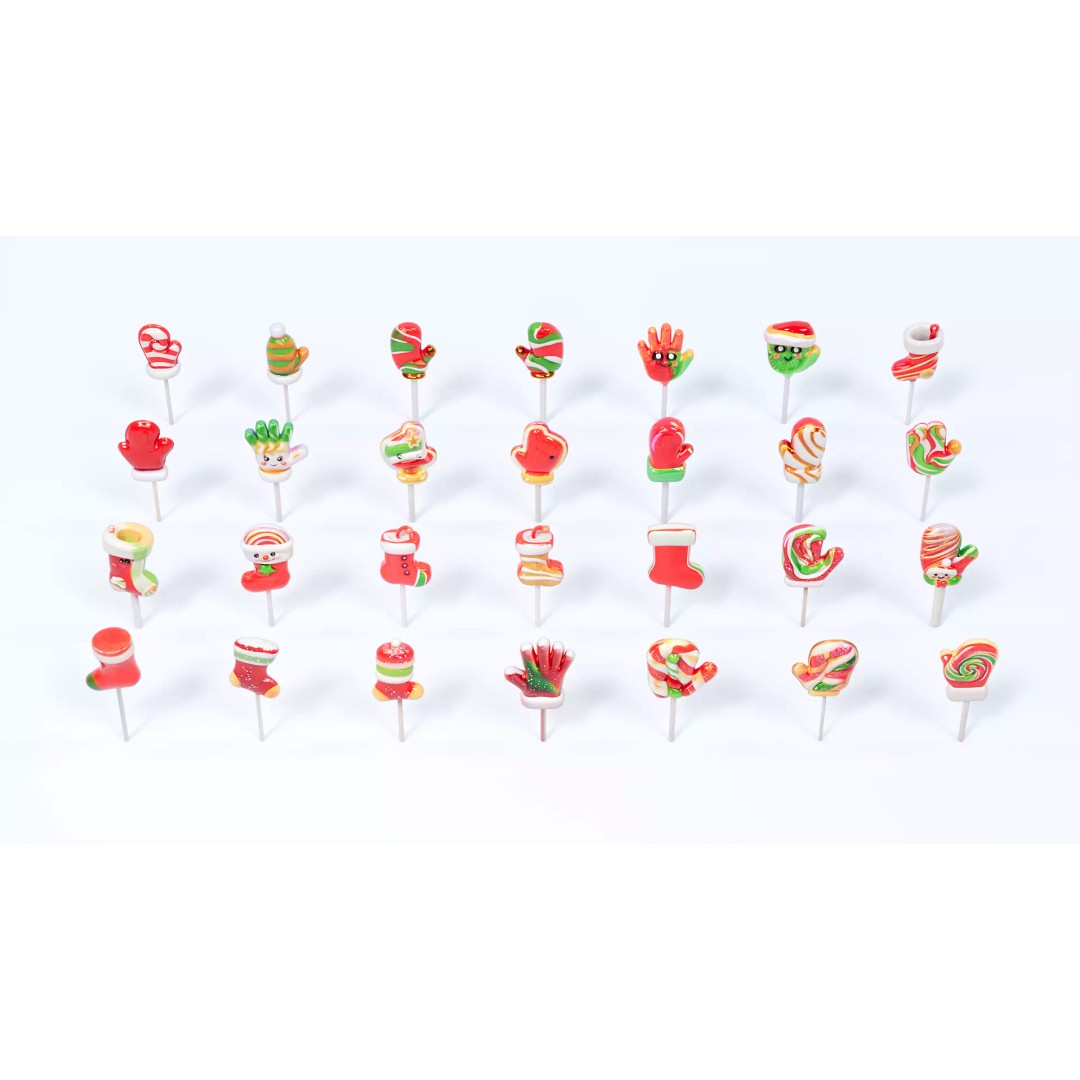 Christmas Lollipop 3D Model – Festive Candy Design, PBR Textures - View 2