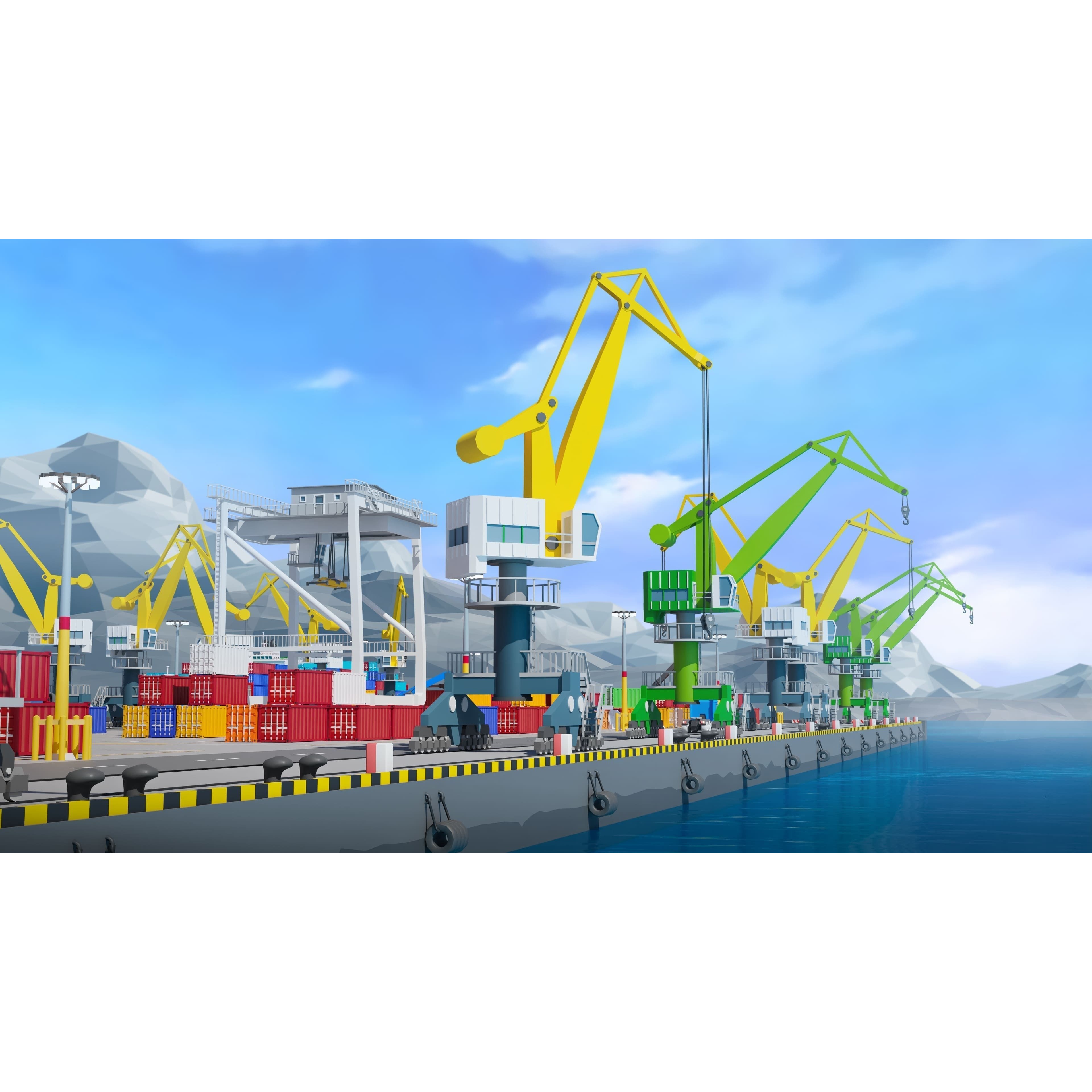 Heavy Machinery - Low-Poly Game-Ready 3D Model - View 14