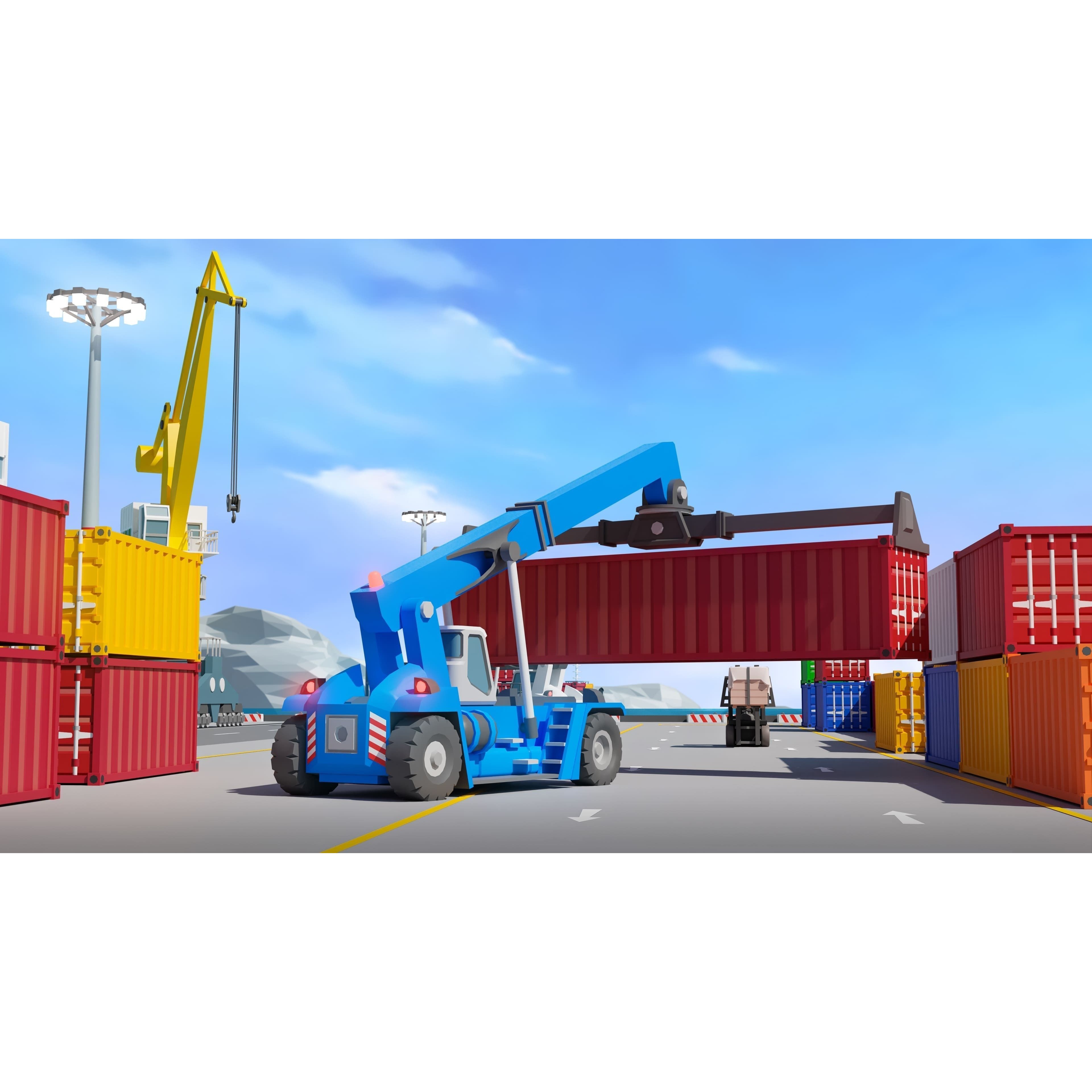 Heavy Machinery - Low-Poly Game-Ready 3D Model - View 15