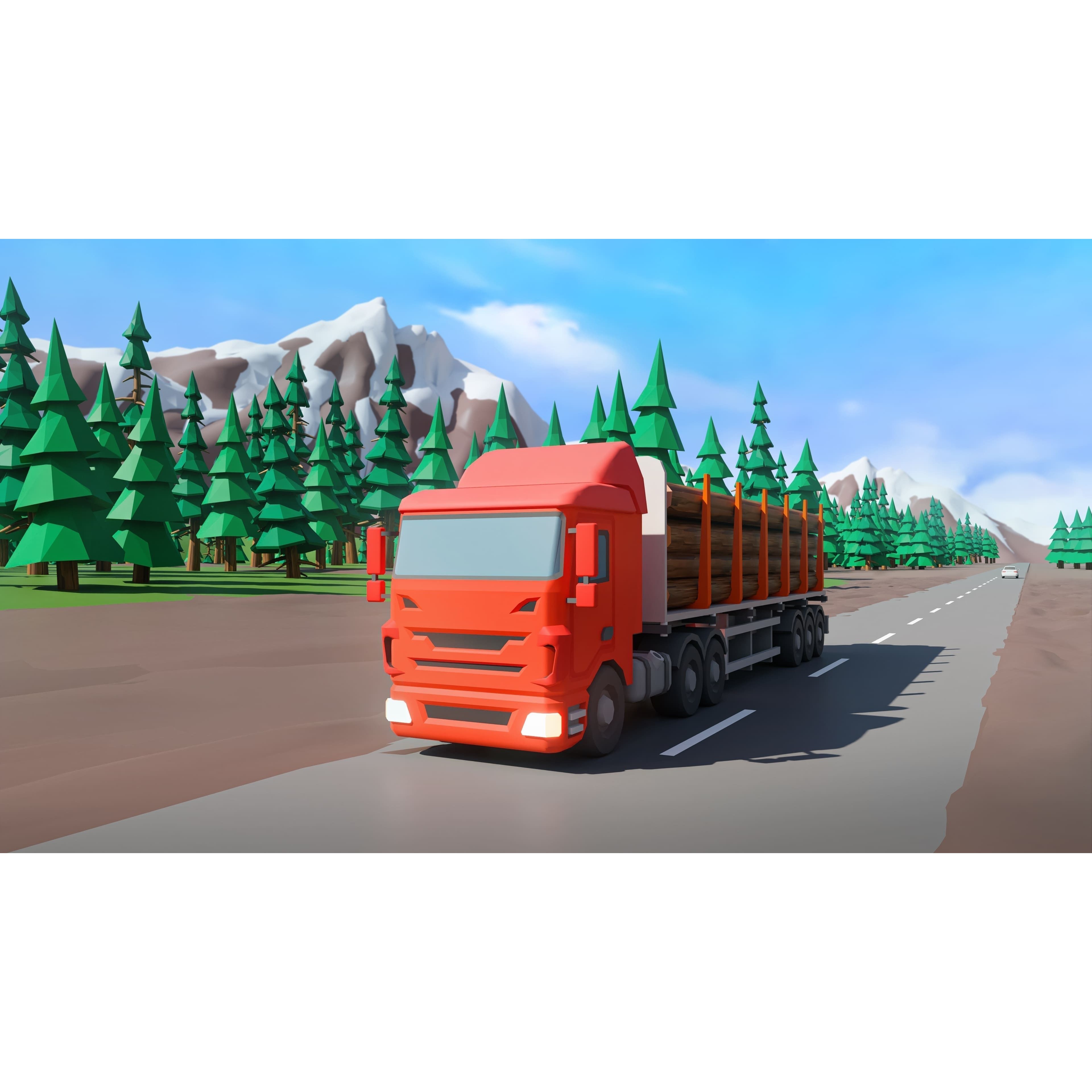 Heavy Machinery - Low-Poly Game-Ready 3D Model - View 22