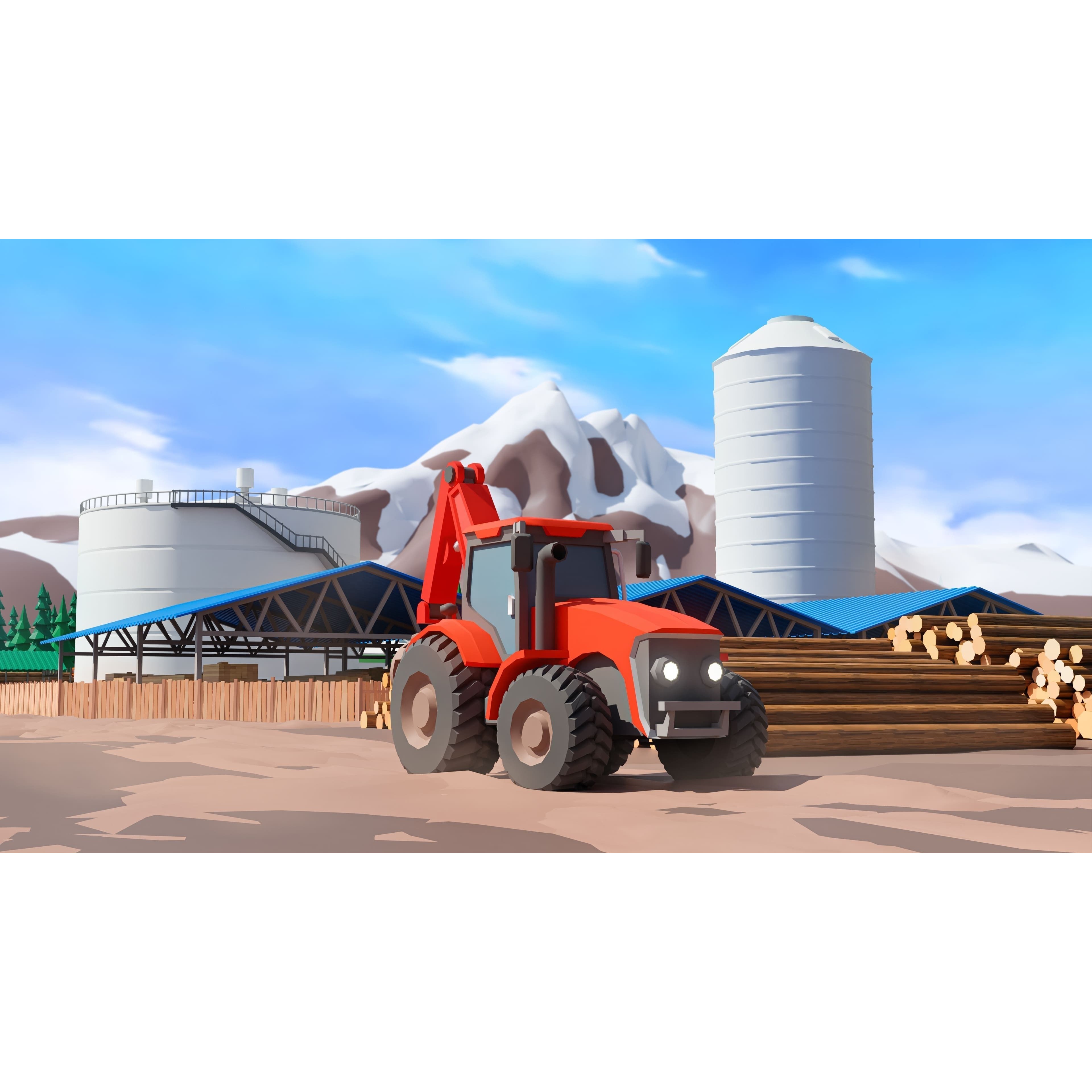 Heavy Machinery - Low-Poly Game-Ready 3D Model - View 27