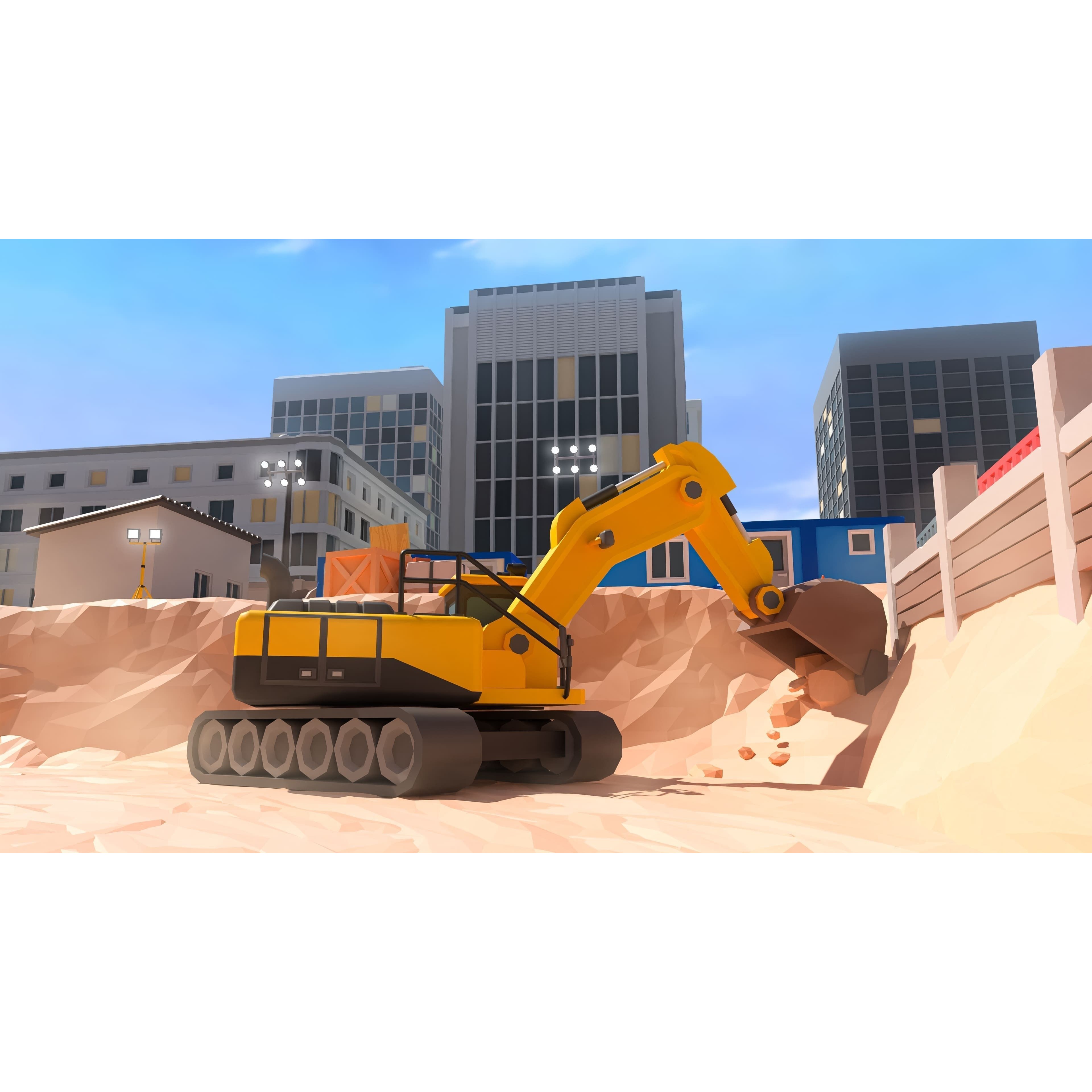 Heavy Machinery - Low-Poly Game-Ready 3D Model - View 28