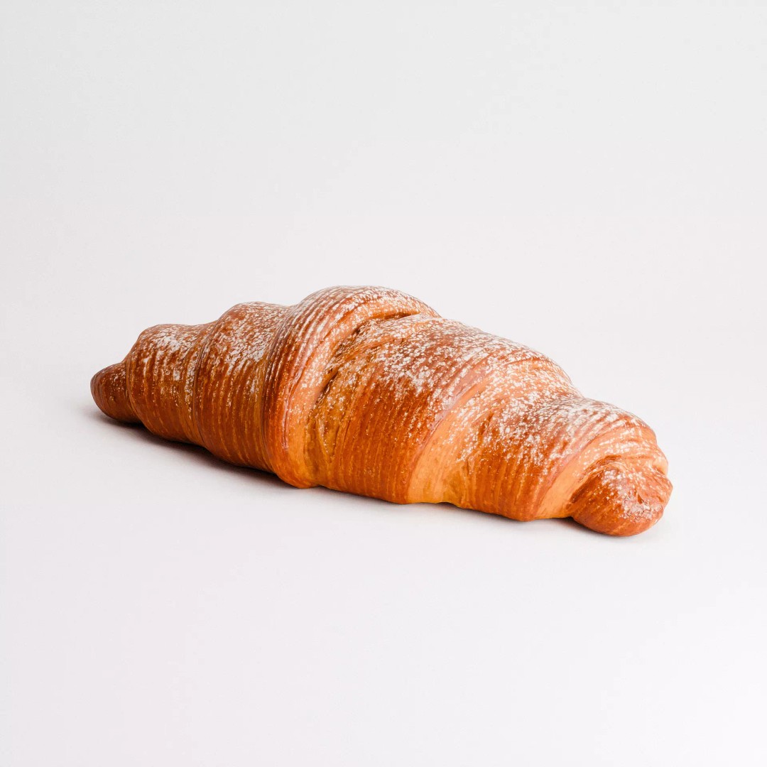 Vanilla Croissant 3D Model – Low Poly PBR Asset, FBX, OBJ, Blender - View 2