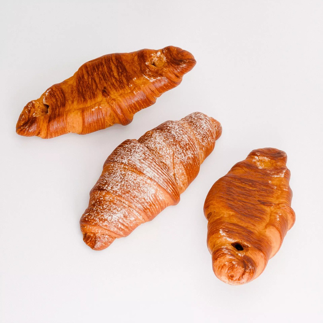 Vanilla Croissant 3D Model – Low Poly PBR Asset, FBX, OBJ, Blender - View 8