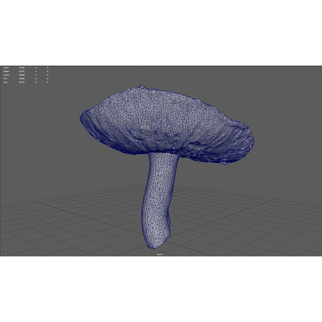 Mushroom 3D Model – Low Poly Nature Asset, PBR Textures, FBX - View 16