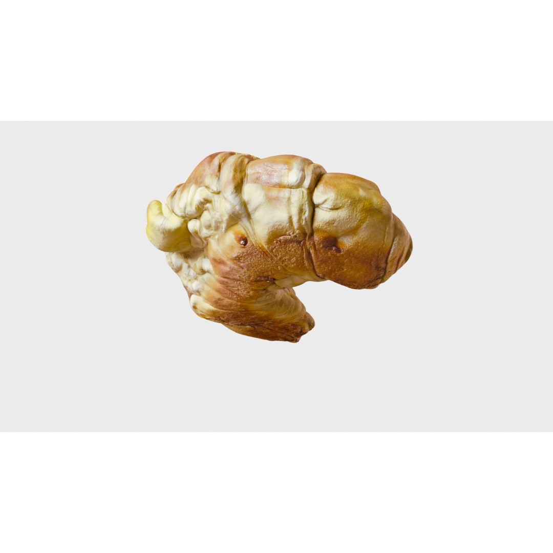Delicious Croissant 3D Model – Realistic PBR Bakery Asset, FBX - View 10
