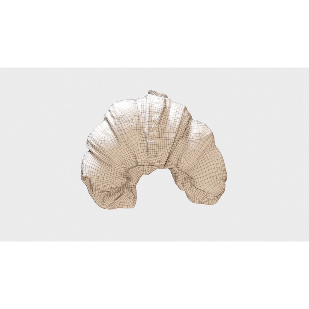 Delicious Croissant 3D Model – Realistic PBR Bakery Asset, FBX - View 13