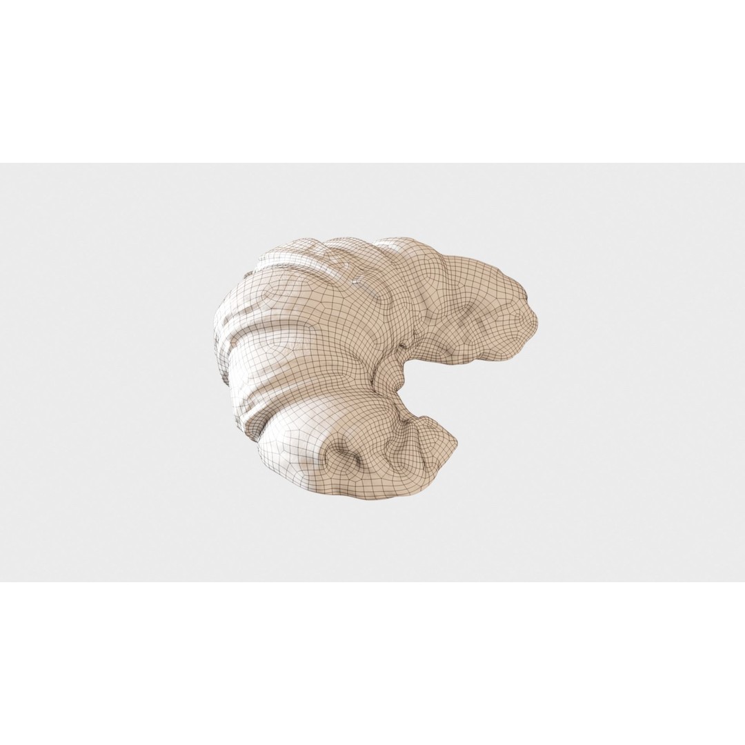 Delicious Croissant 3D Model – Realistic PBR Bakery Asset, FBX - View 14
