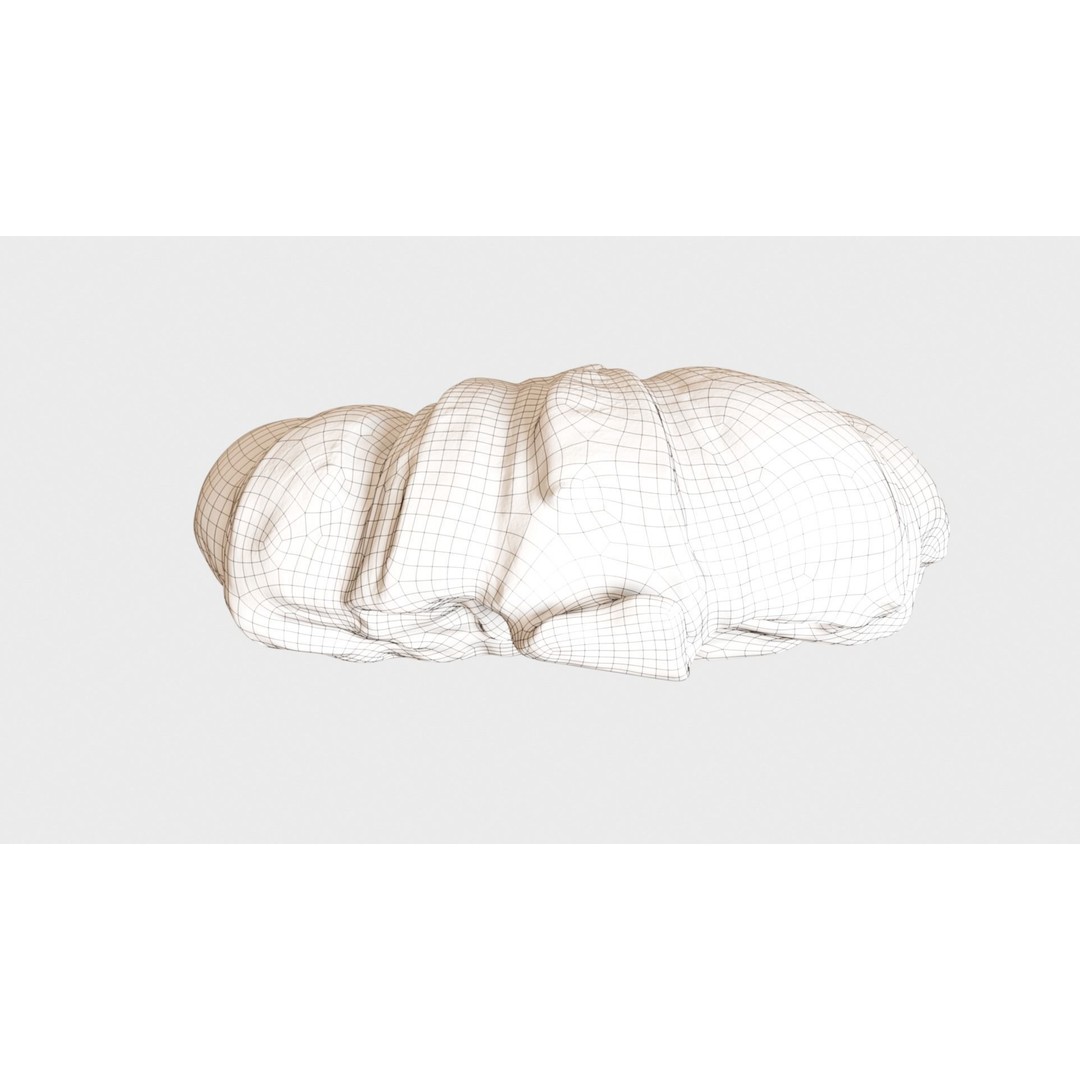 Delicious Croissant 3D Model – Realistic PBR Bakery Asset, FBX - View 16