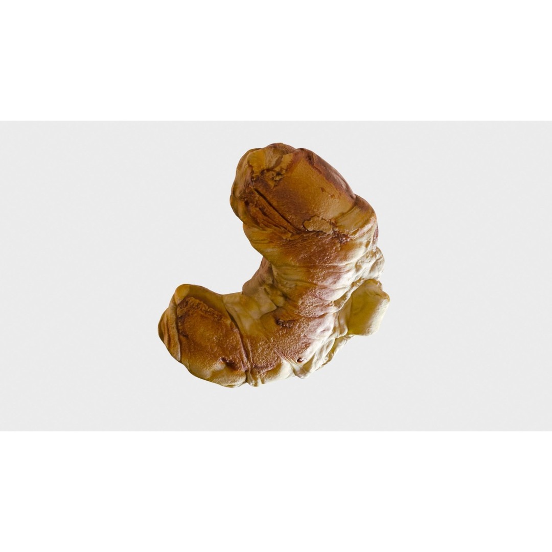Delicious Croissant 3D Model – Realistic PBR Bakery Asset, FBX - View 8