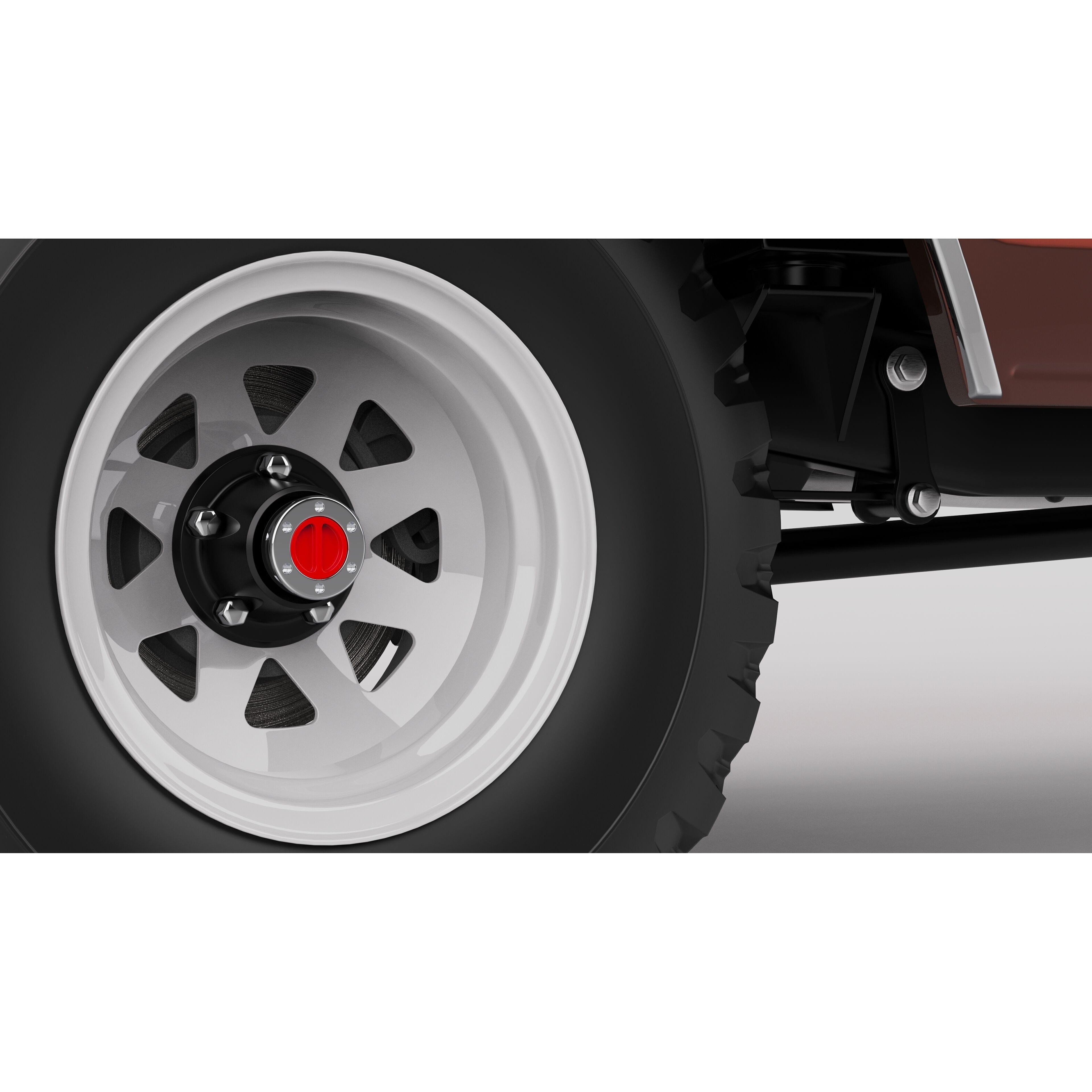 Pickup F250 Super Cab 1973-1978 - Game-Ready 3D Model - View 21