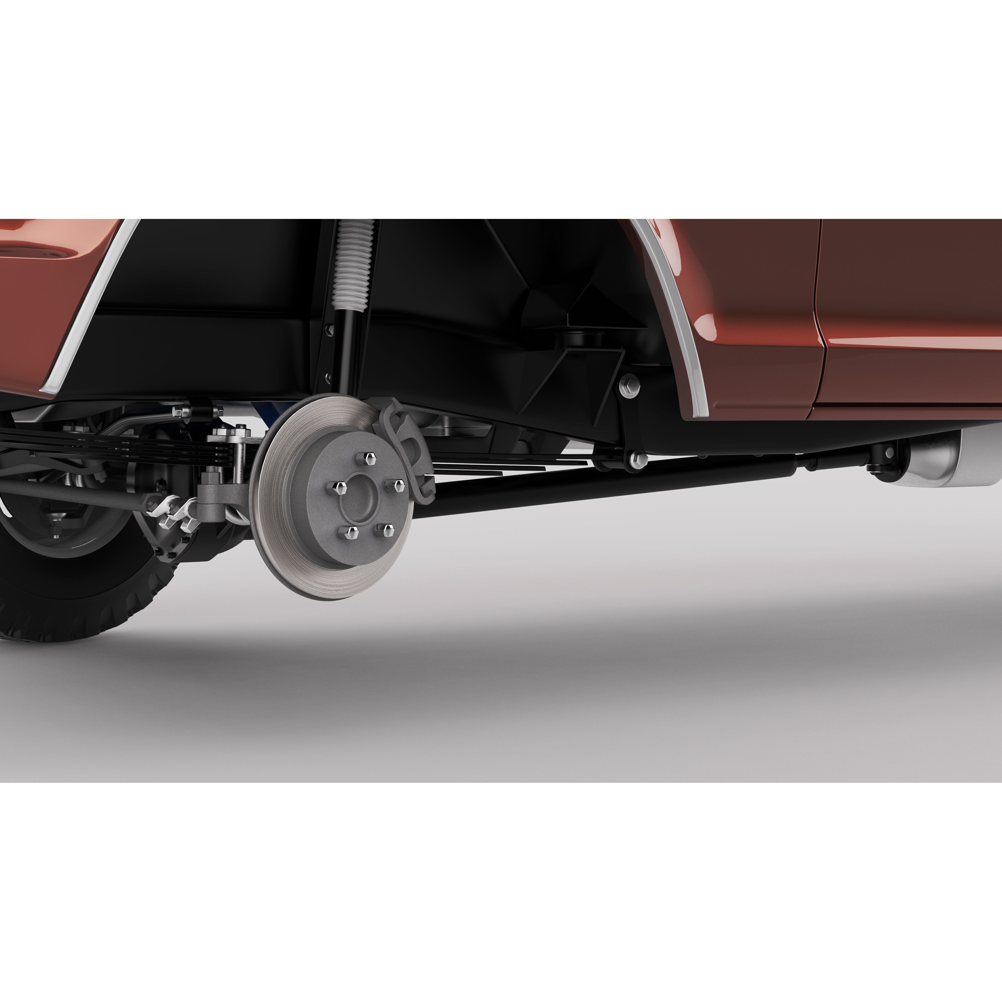 Pickup F250 Super Cab 1973-1978 - Game-Ready 3D Model - View 31