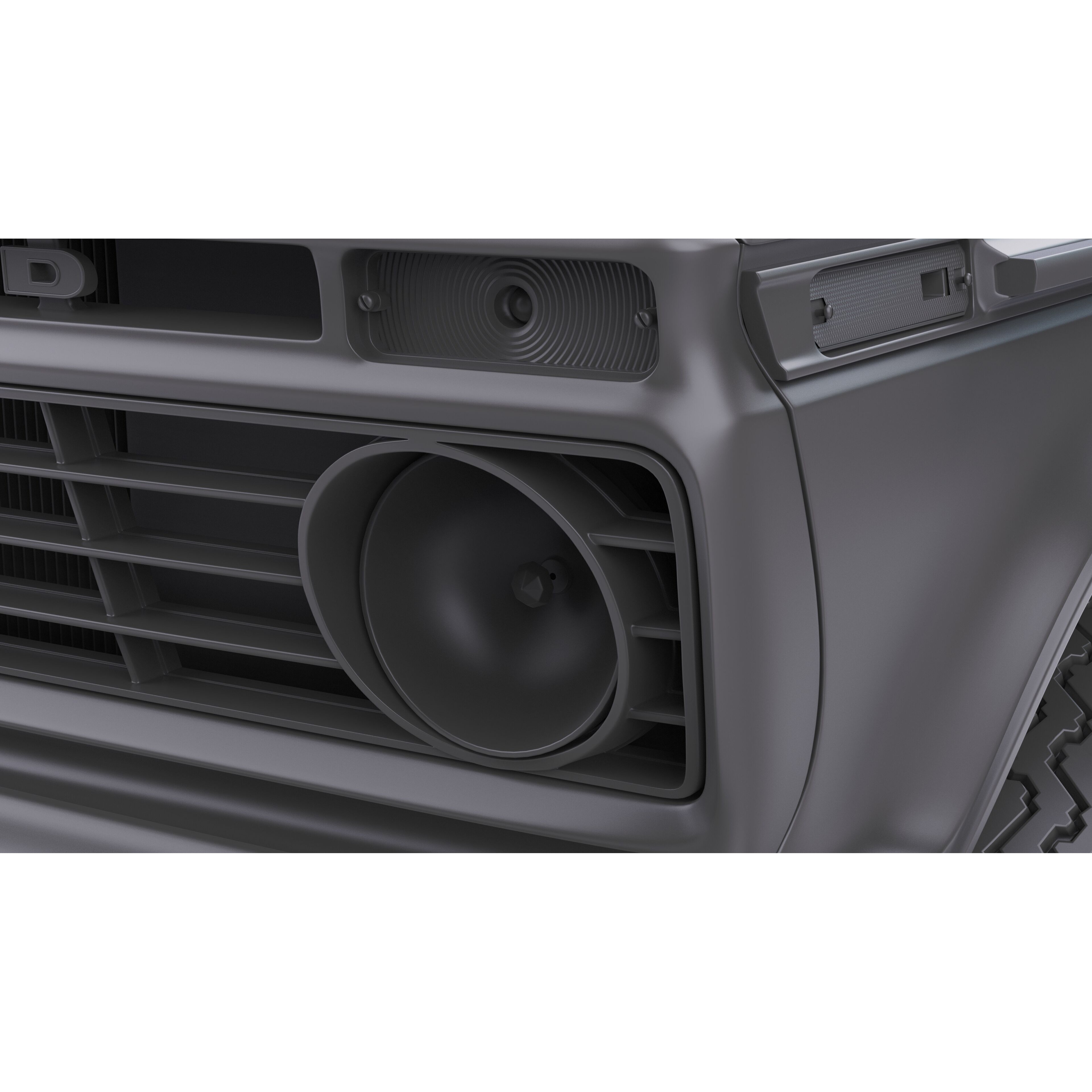 Pickup F250 Super Cab 1973-1978 - Game-Ready 3D Model - View 37