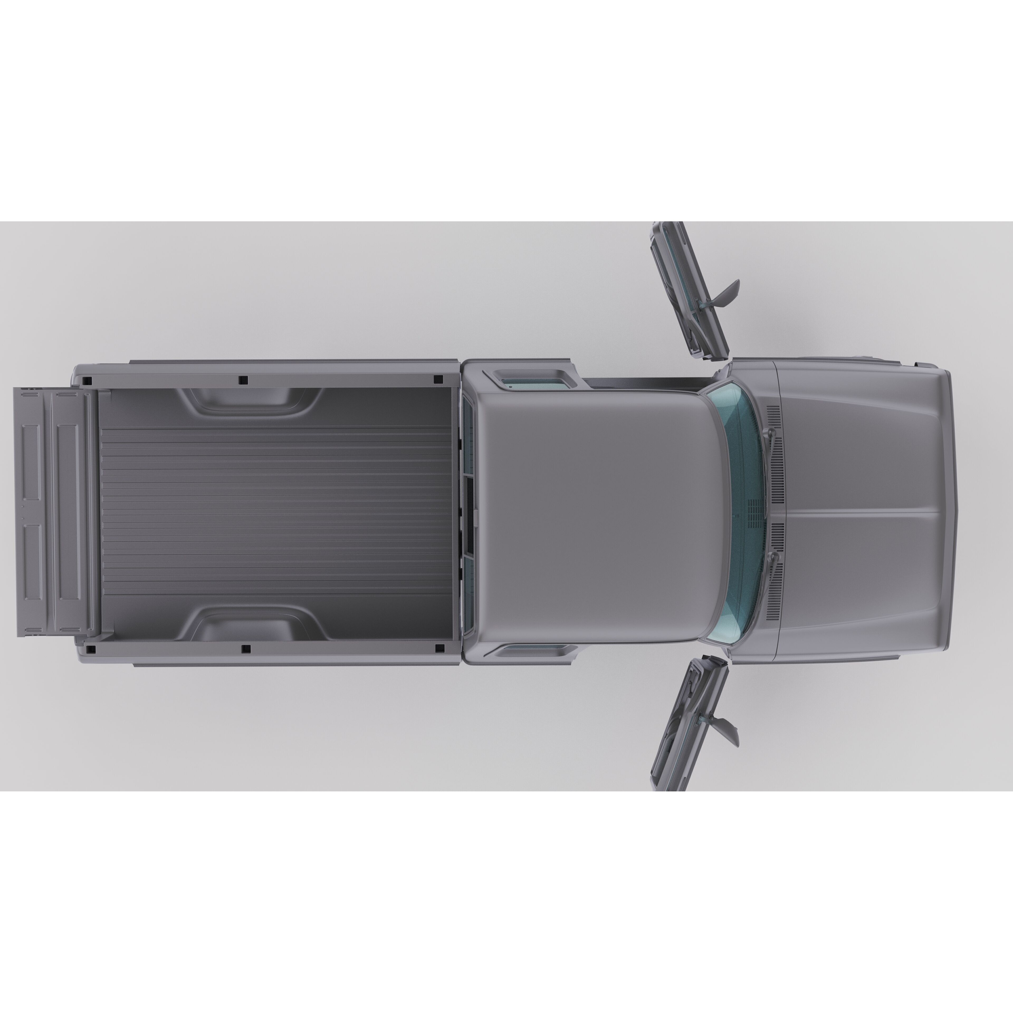 Pickup F250 Super Cab 1973-1978 - Game-Ready 3D Model - View 63