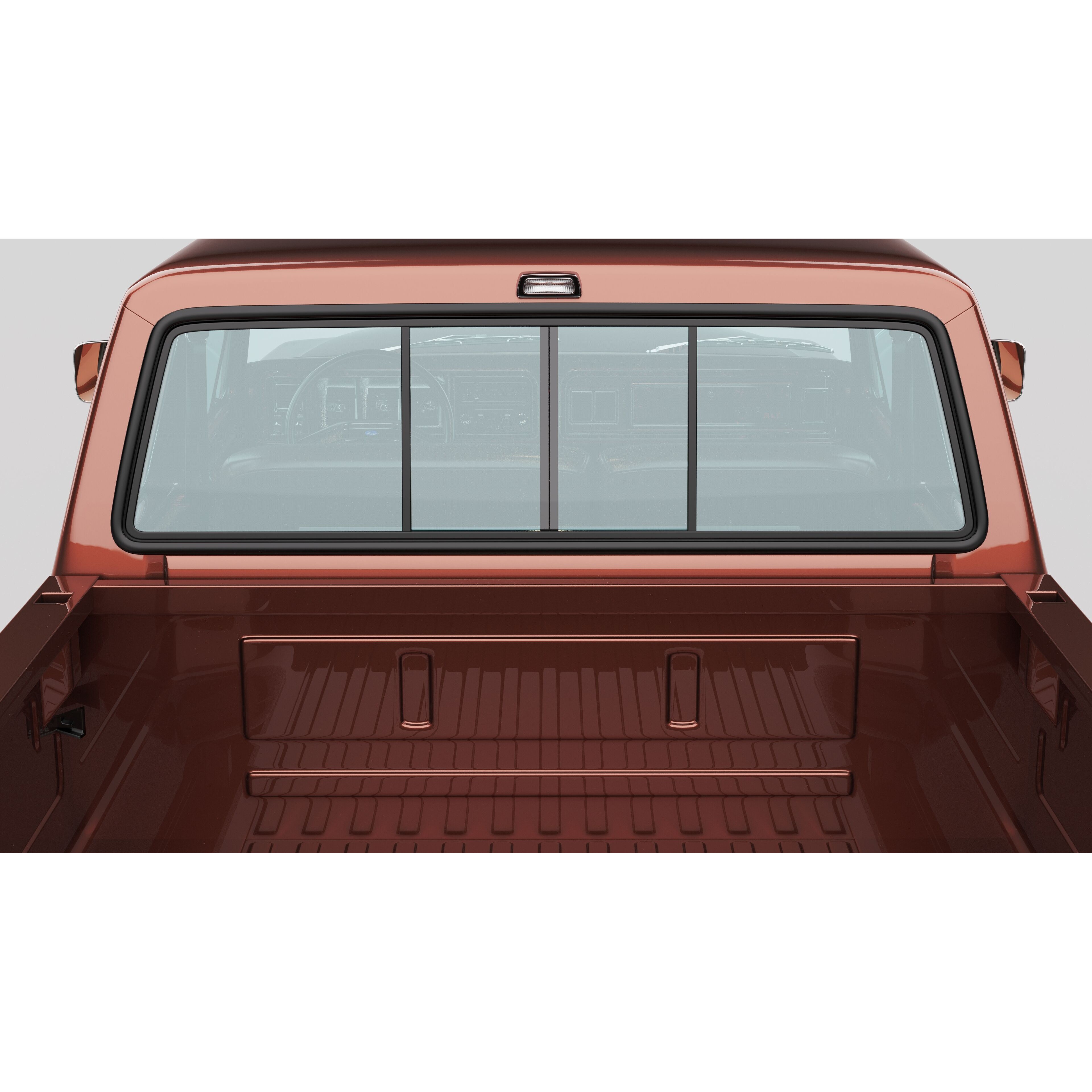 Pickup F250 Super Cab 1973-1978 - Game-Ready 3D Model - View 70