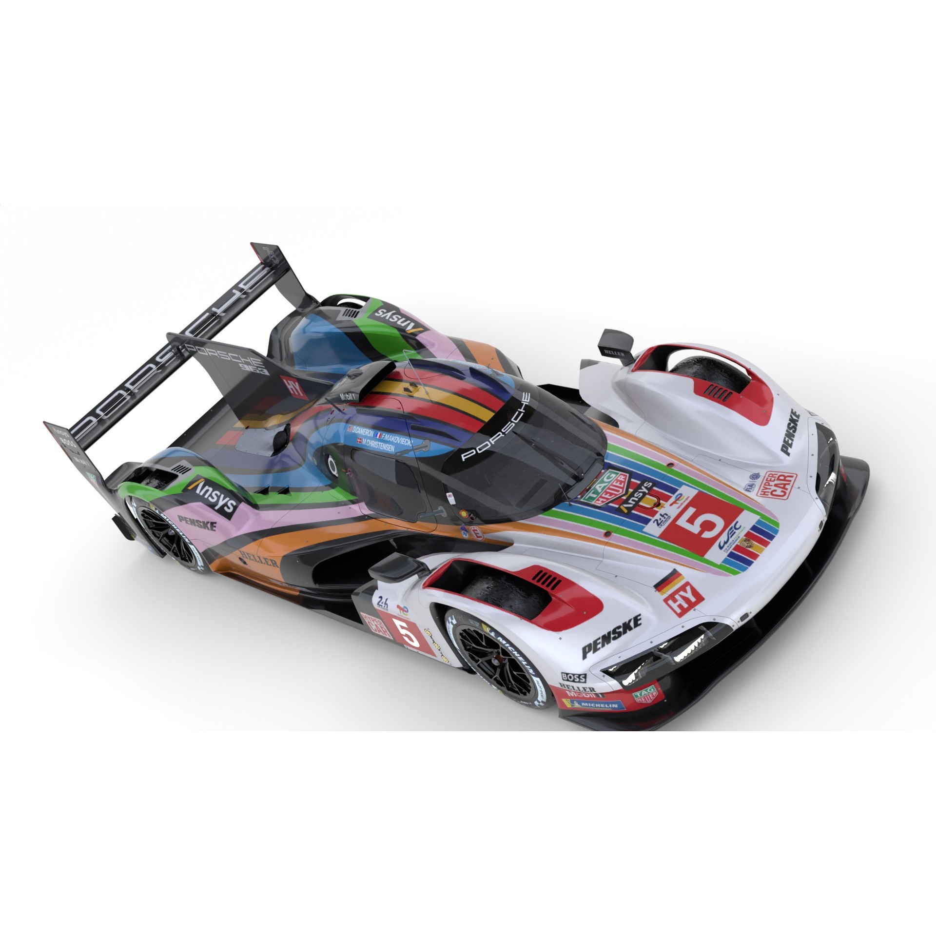 Porsche 963 LMDh - Game-Ready 3D Model - View 15