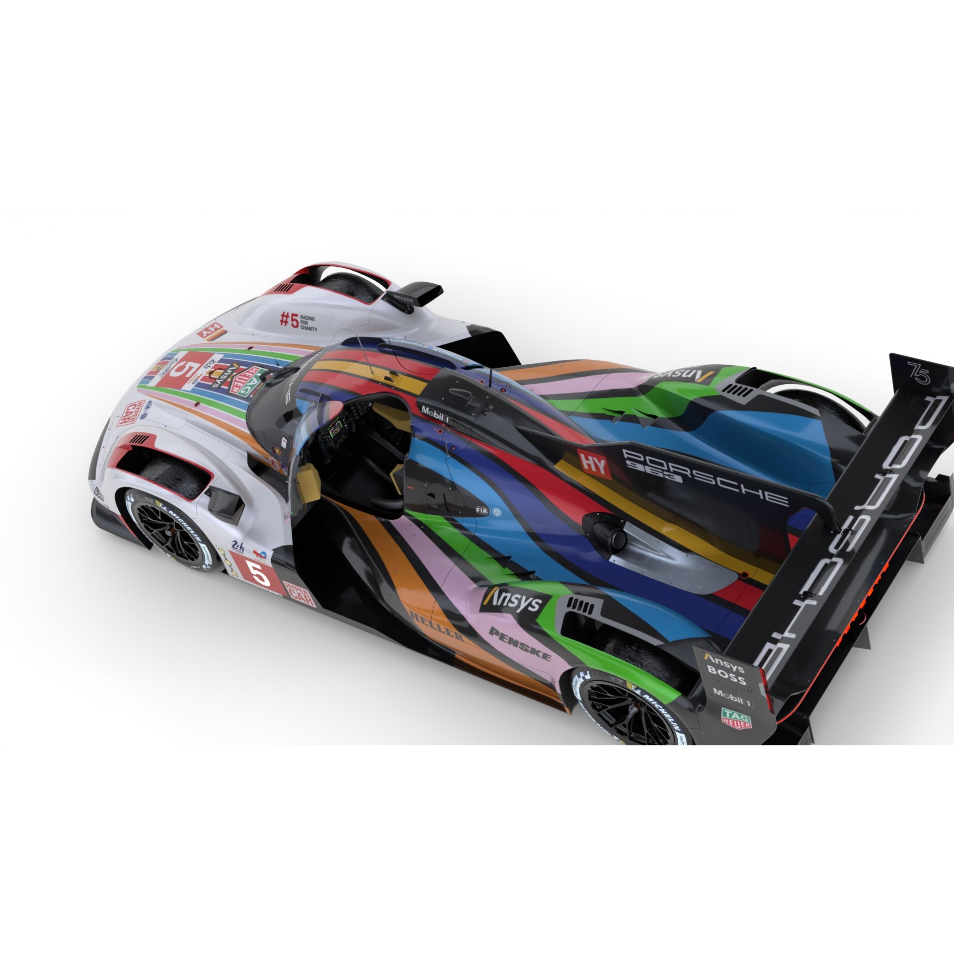 Porsche 963 LMDh - Game-Ready 3D Model - View 19