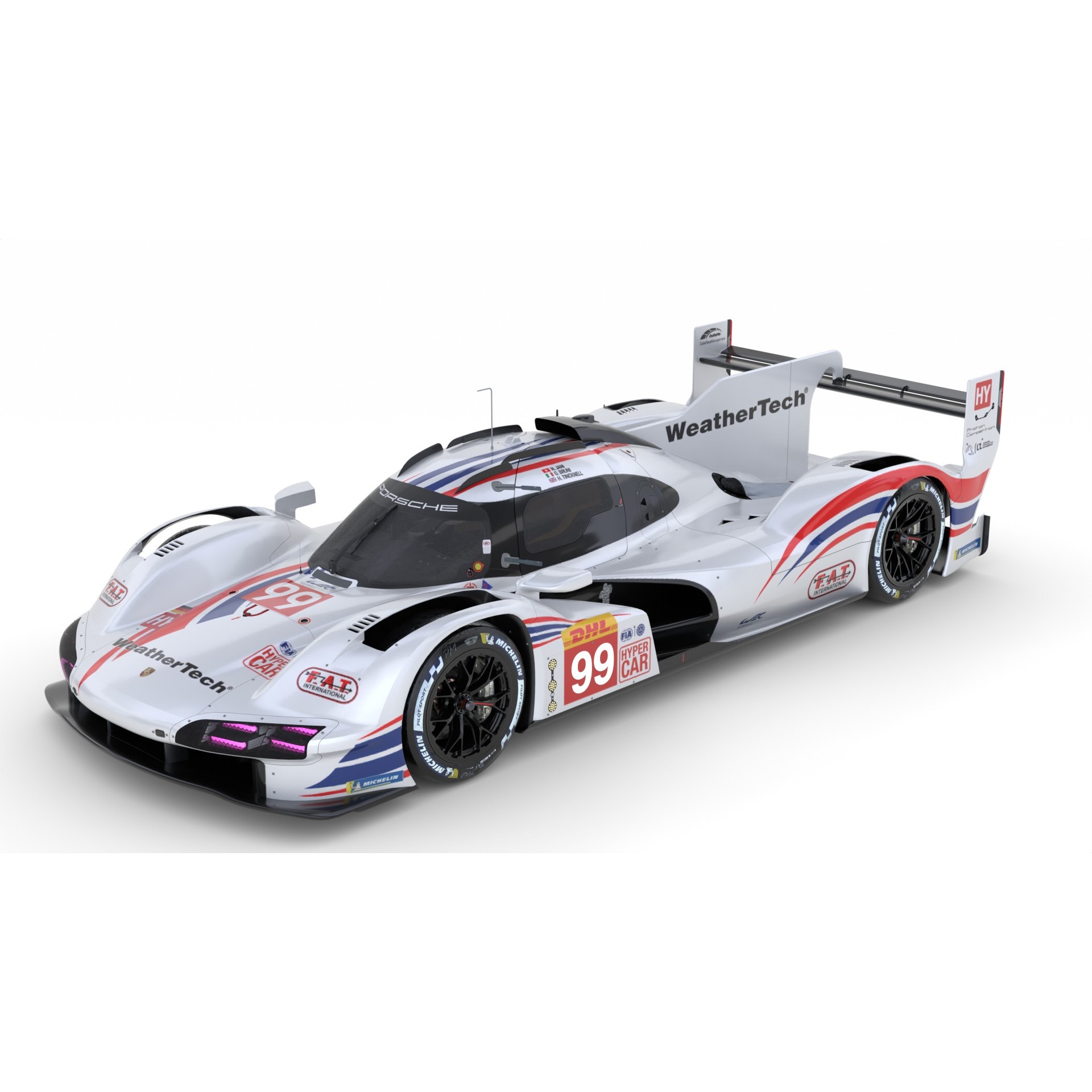 Porsche 963 LMDh - Game-Ready 3D Model - View 5
