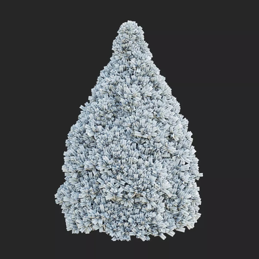 Picea Glauca Daisys White Trees 3D Model – High Poly Game Asset, FBX, OBJ - View 6