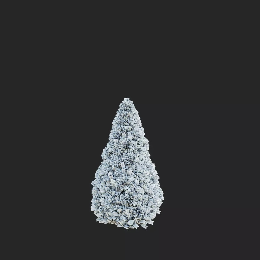 Picea Glauca Daisys White Trees 3D Model – High Poly Game Asset, FBX, OBJ - View 8