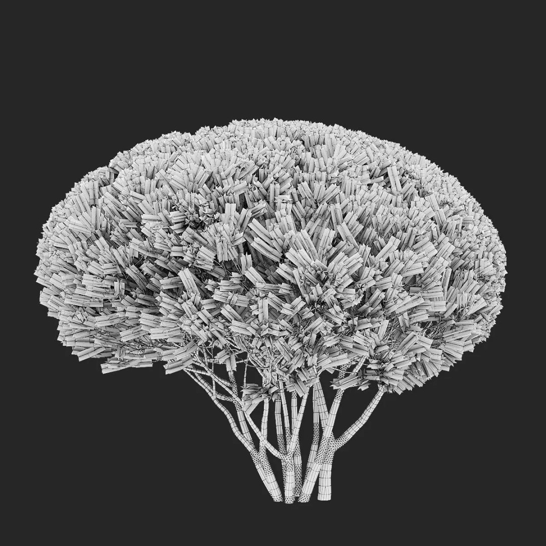 Taxus Multistem 2 Bushes 3D Model – PBR Game-Ready Asset, FBX & OBJ - View 6