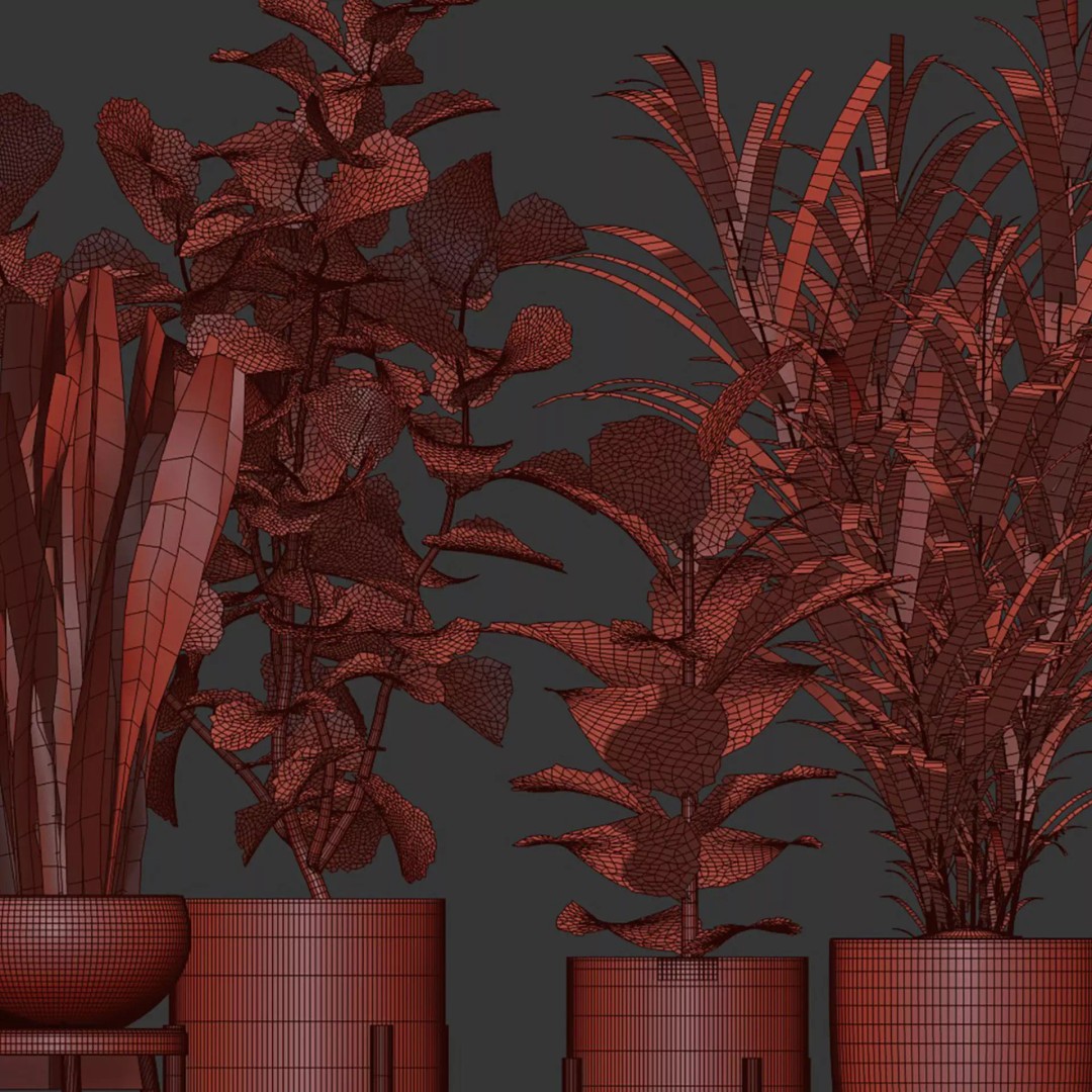 Realistic Indoor Plant Models 3D Model – High Poly Collection for Archviz - View 8