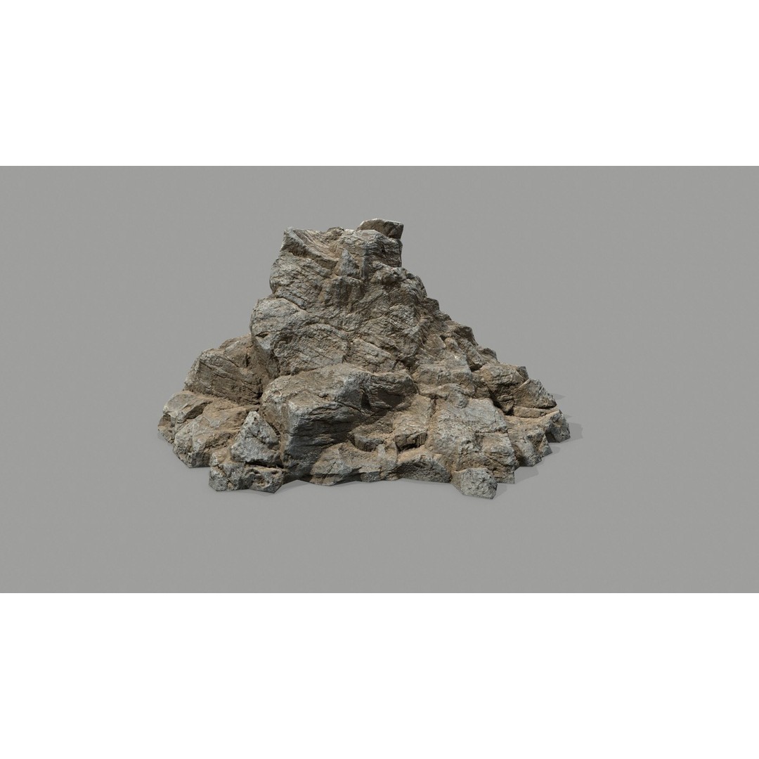 Desert Rocks 3D Model – Low Poly Game Asset, FBX, OBJ, Blender - View 12