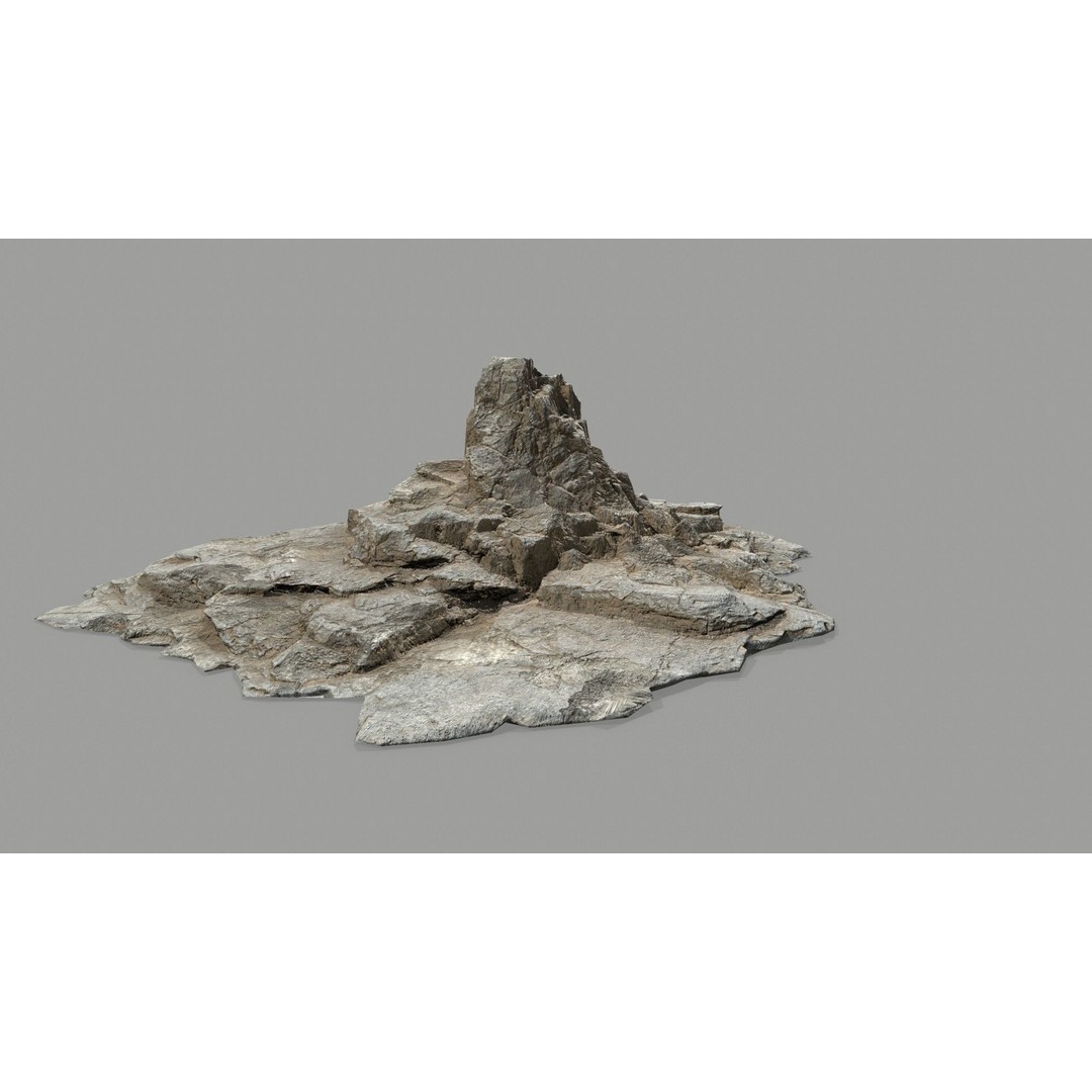 Desert Rocks 3D Model – Low Poly Game Asset, FBX, OBJ, Blender - View 17