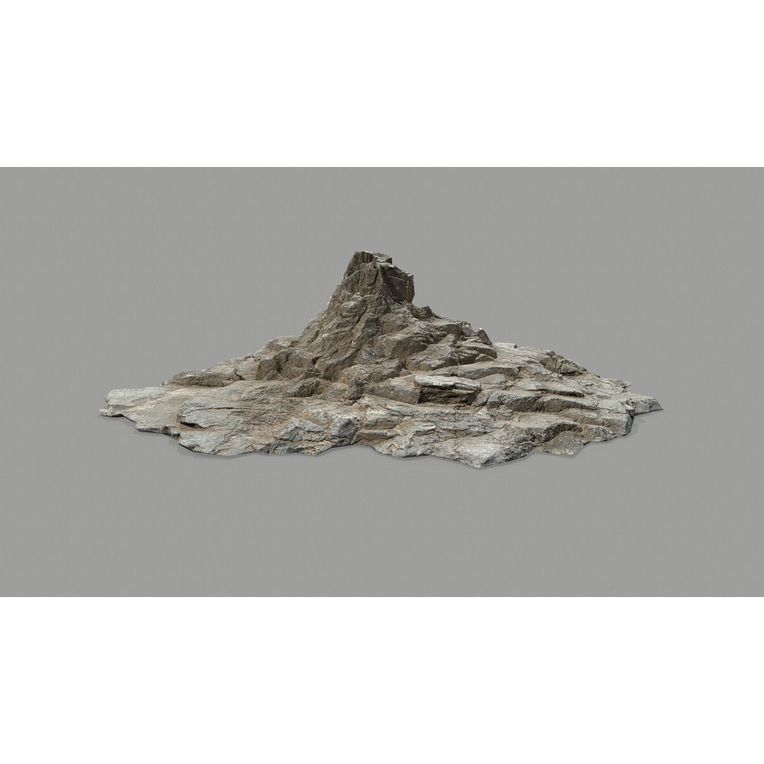Desert Rocks 3D Model – Low Poly Game Asset, FBX, OBJ, Blender - View 18