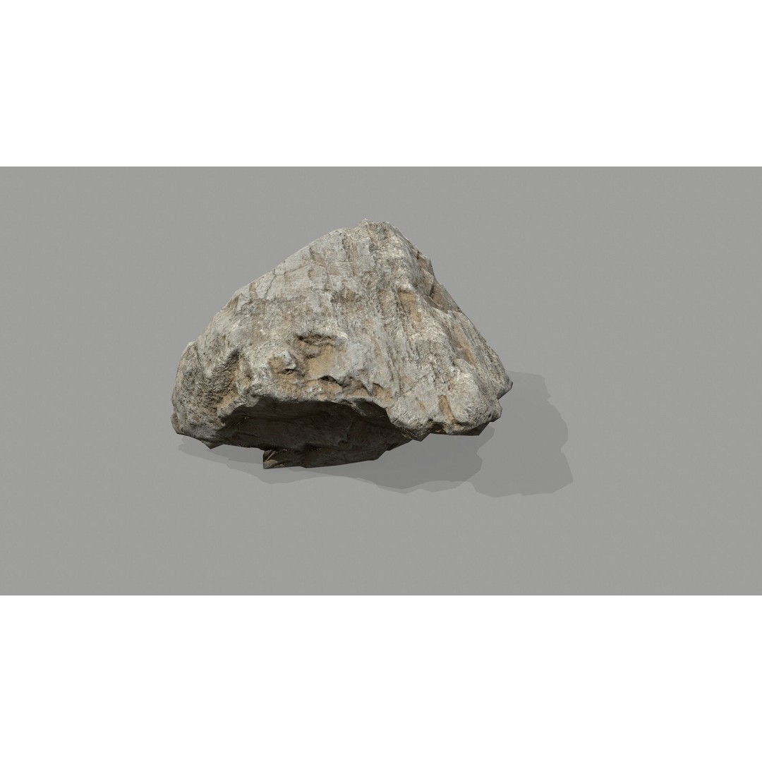 Desert Rocks 3D Model – Low Poly Game Asset, FBX, OBJ, Blender - View 23