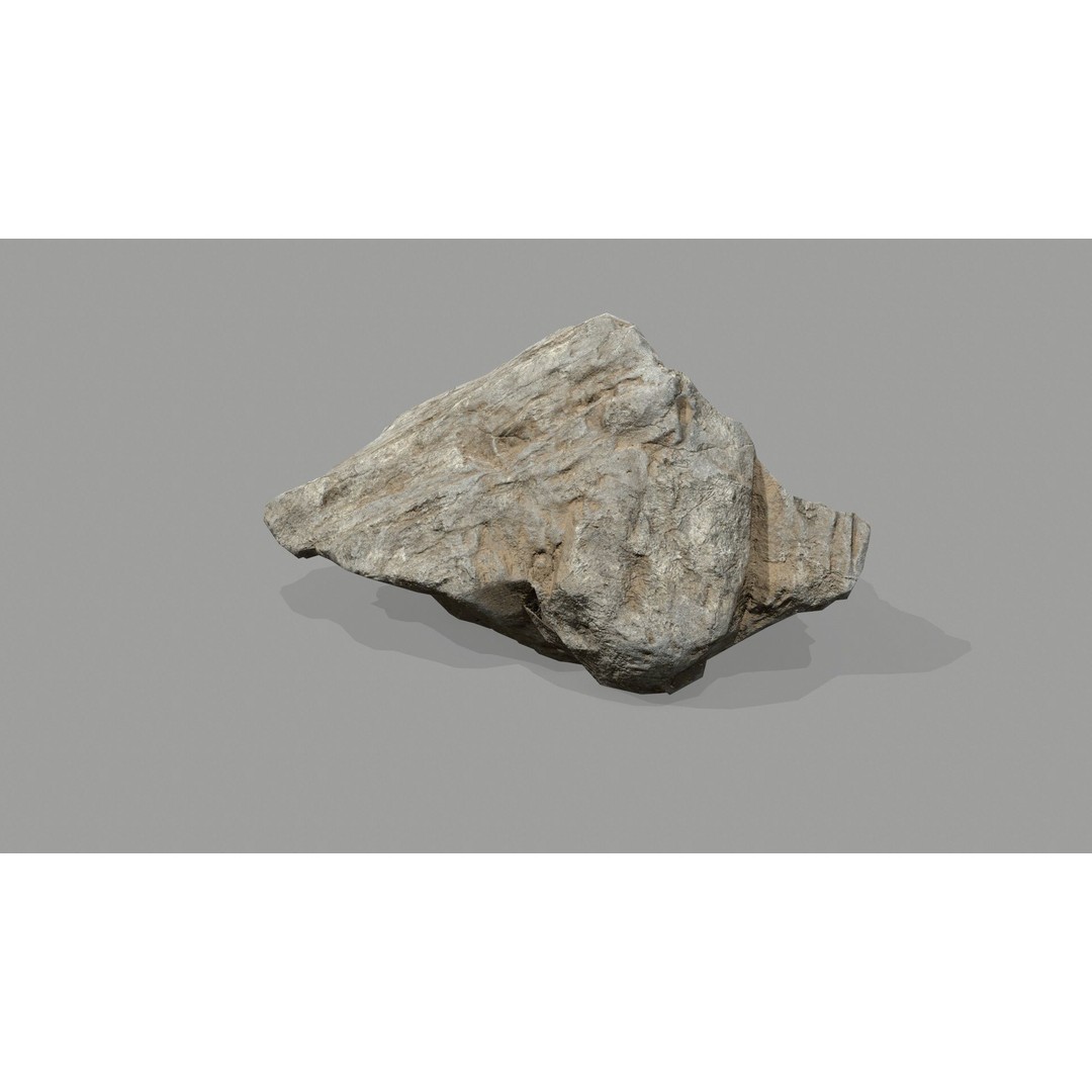 Desert Rocks 3D Model – Low Poly Game Asset, FBX, OBJ, Blender - View 24