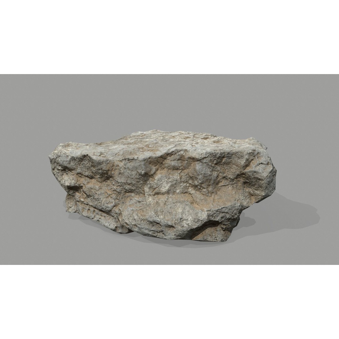 Desert Rocks 3D Model – Low Poly Game Asset, FBX, OBJ, Blender - View 26