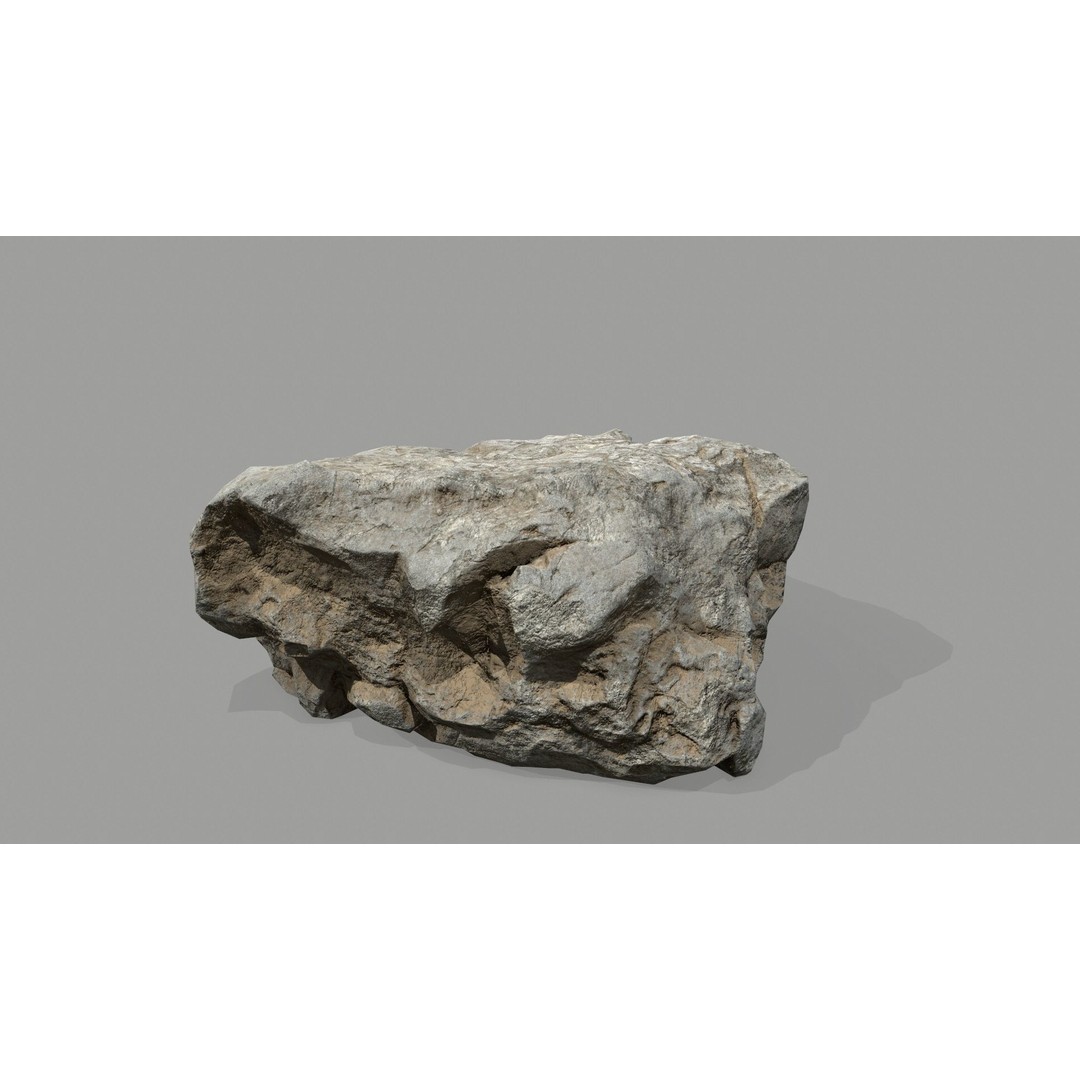 Desert Rocks 3D Model – Low Poly Game Asset, FBX, OBJ, Blender - View 27