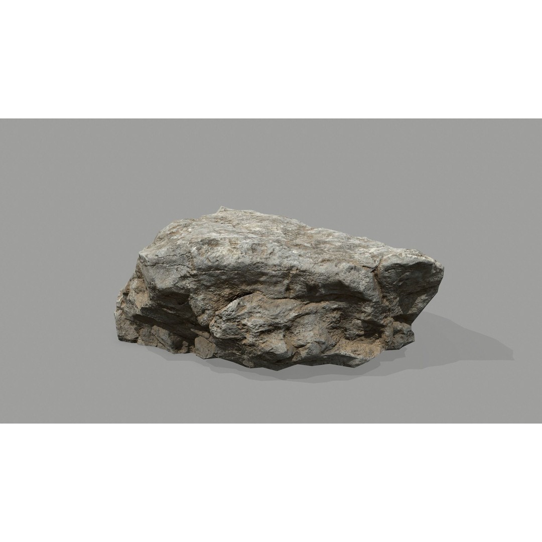 Desert Rocks 3D Model – Low Poly Game Asset, FBX, OBJ, Blender - View 28