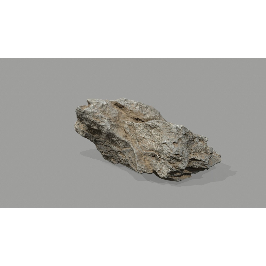 Desert Rocks 3D Model – Low Poly Game Asset, FBX, OBJ, Blender - View 38