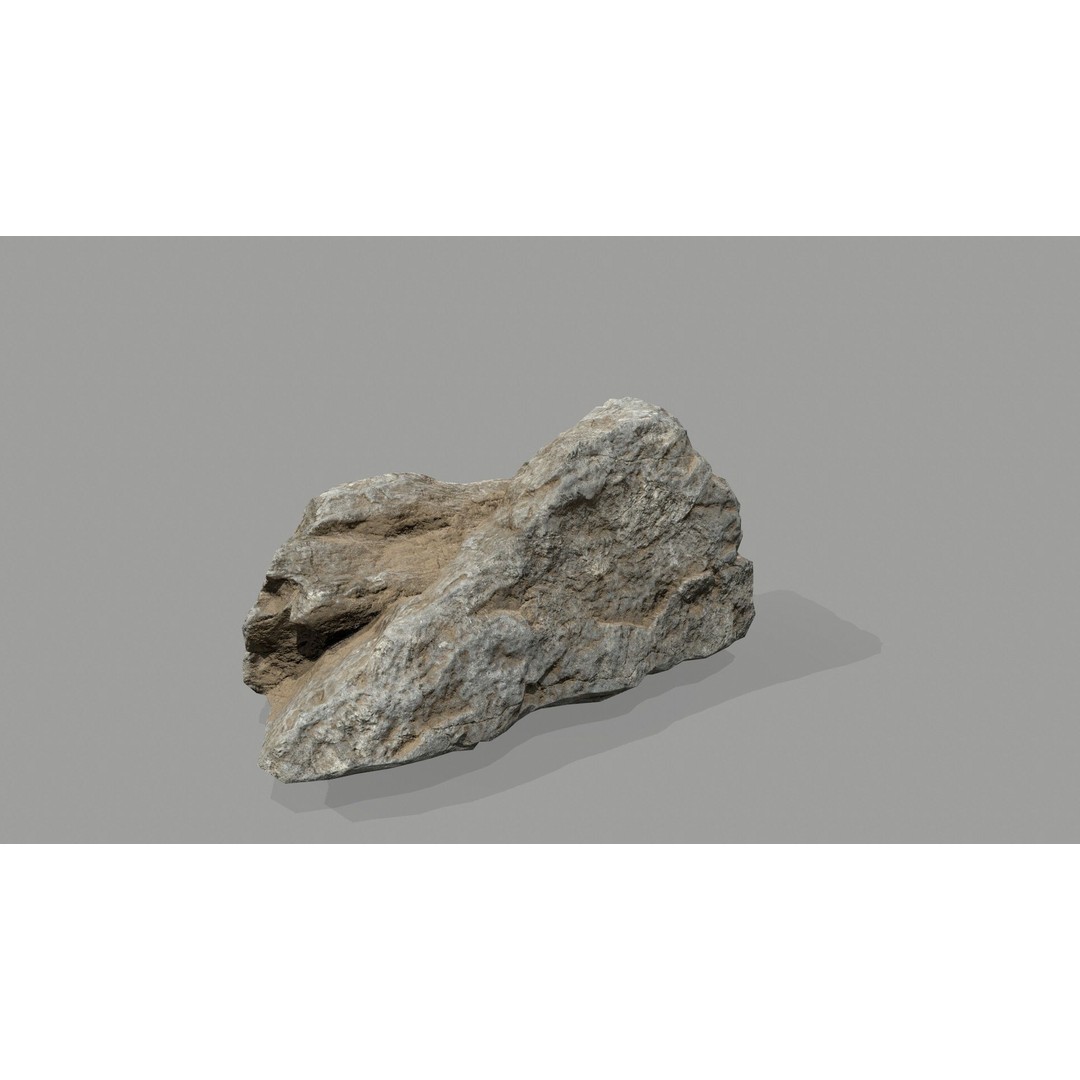 Desert Rocks 3D Model – Low Poly Game Asset, FBX, OBJ, Blender - View 39
