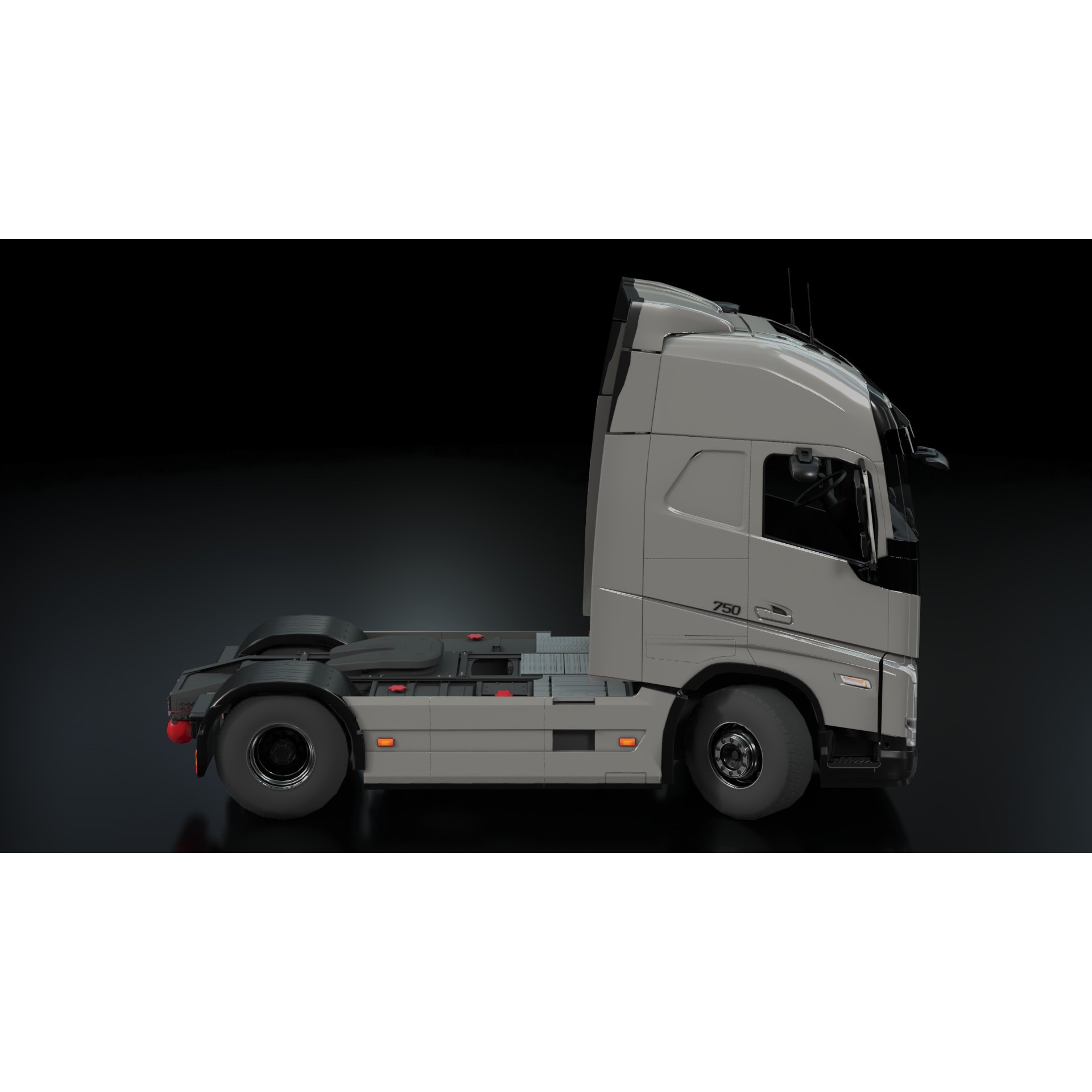 Volvo FH16 Trailer Collection - Low-Poly Game-Ready 3D Model - View 11