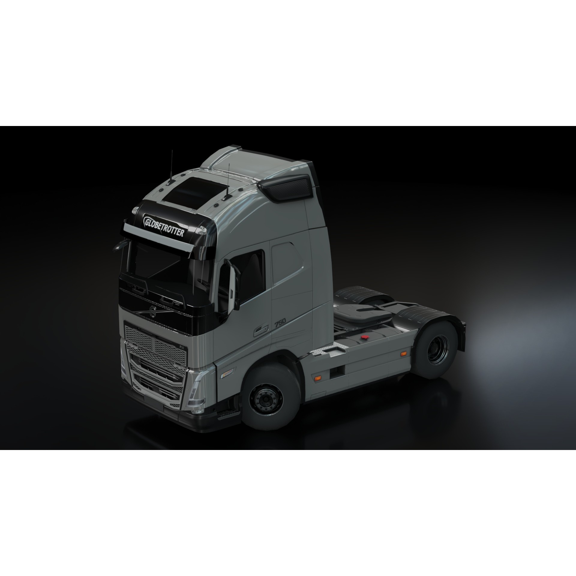 Volvo FH16 Trailer Collection - Low-Poly Game-Ready 3D Model - View 12