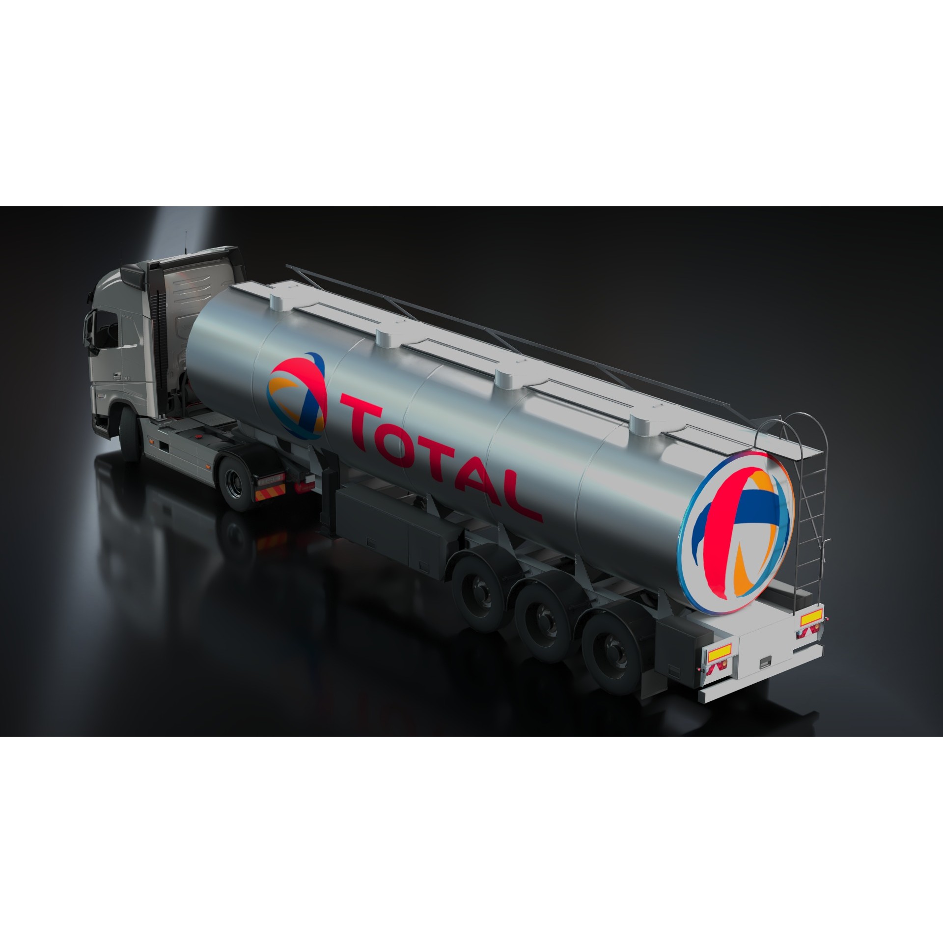 Volvo FH16 Trailer Collection - Low-Poly Game-Ready 3D Model - View 19