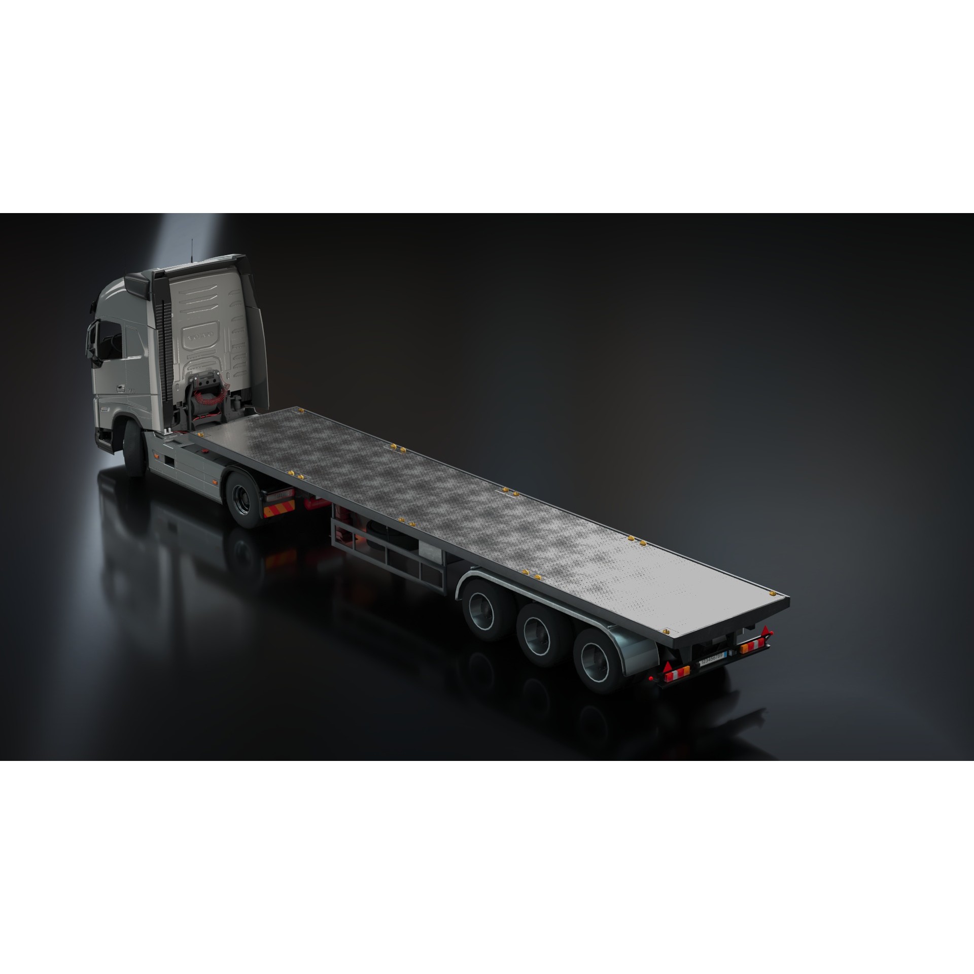 Volvo FH16 Trailer Collection - Low-Poly Game-Ready 3D Model - View 21